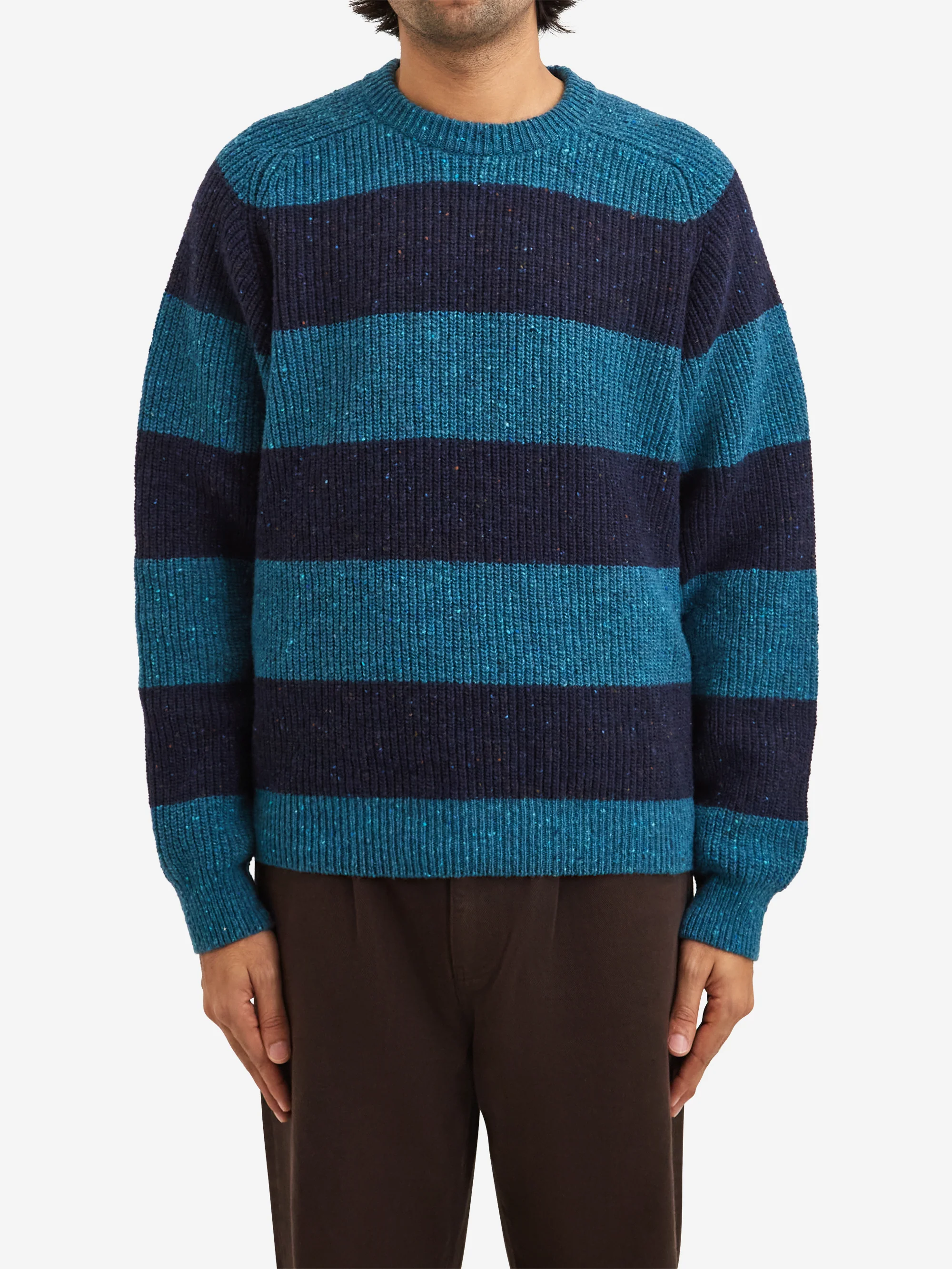 Noah Striped Donegal Sweater - Beltra / Sheridan - Image 2