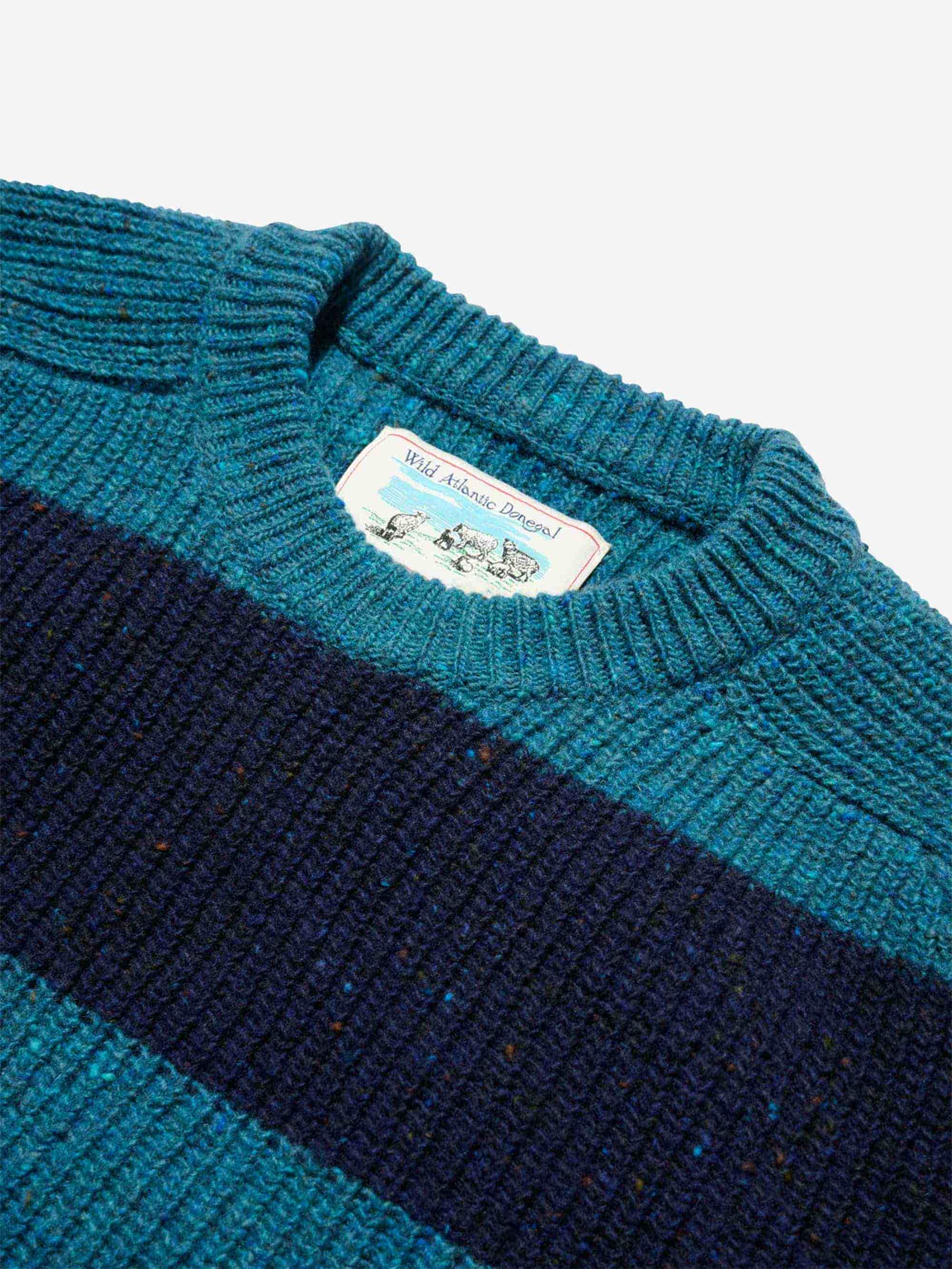 Noah Striped Donegal Sweater - Beltra / Sheridan - Image 3