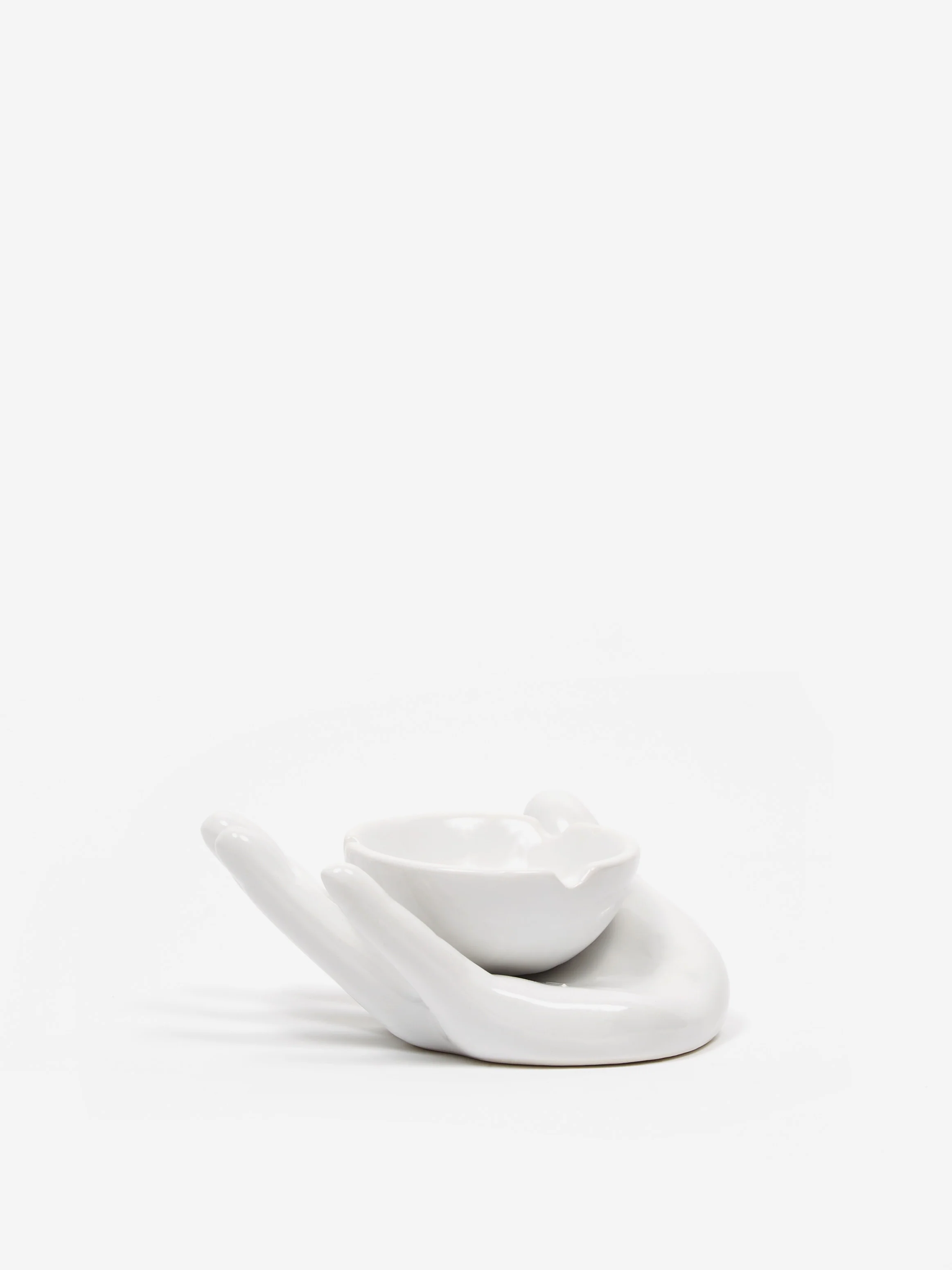 Studio A-OK Hand Ashtray - White - Image 5