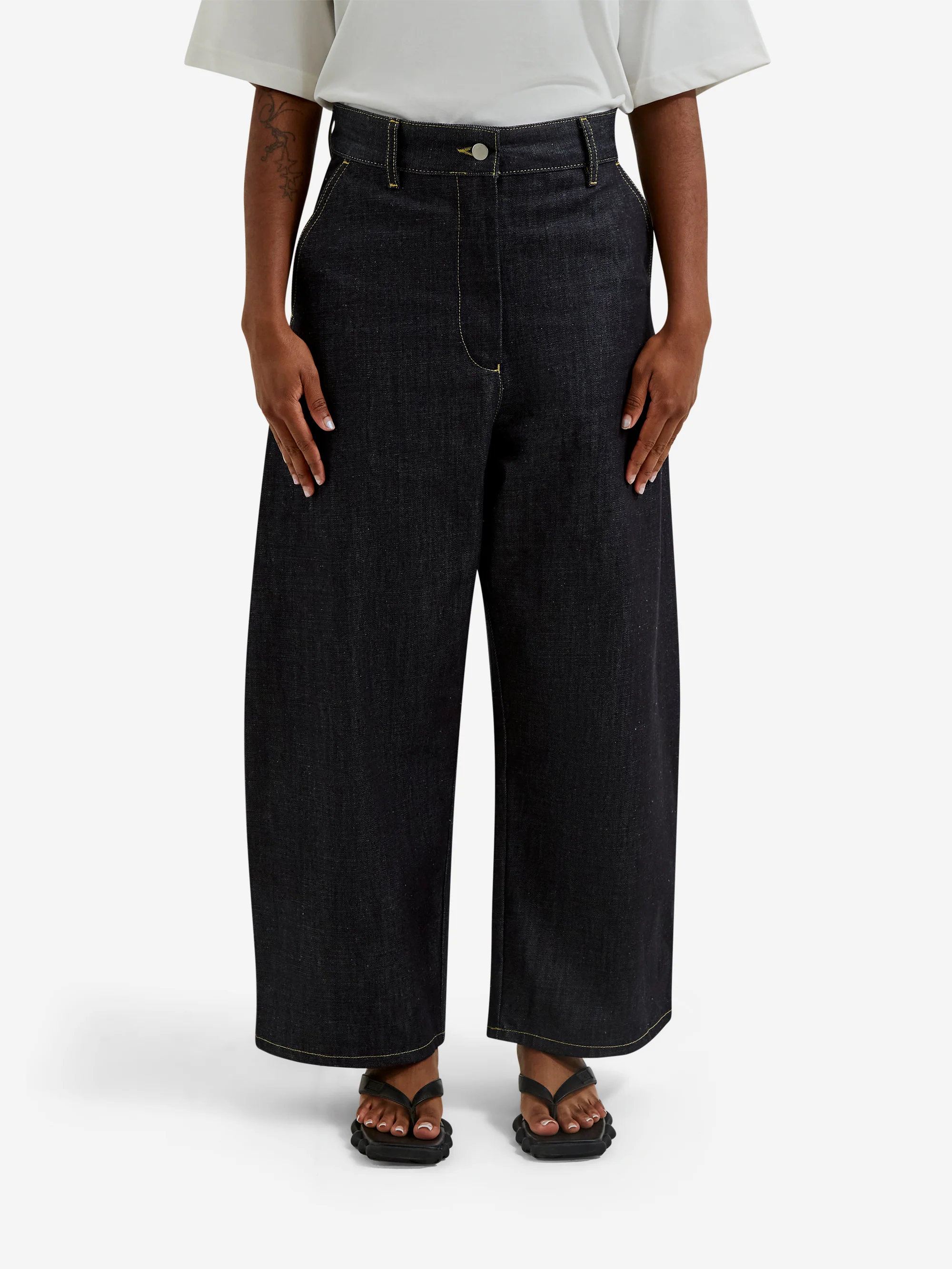 Studio Nicholson Chalco Pant - Raw Indigo