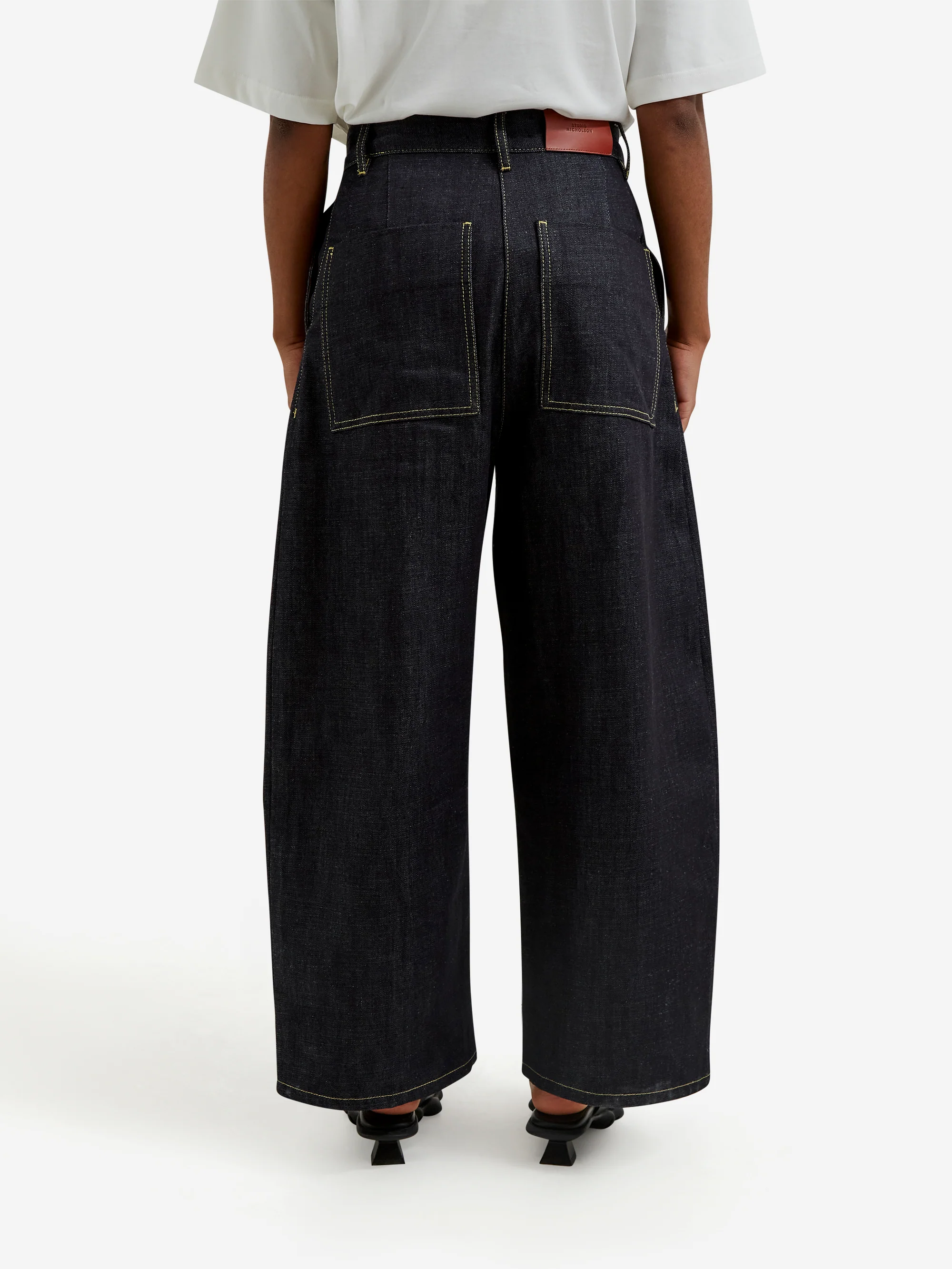 Studio Nicholson Chalco Pant - Raw Indigo - Image 3