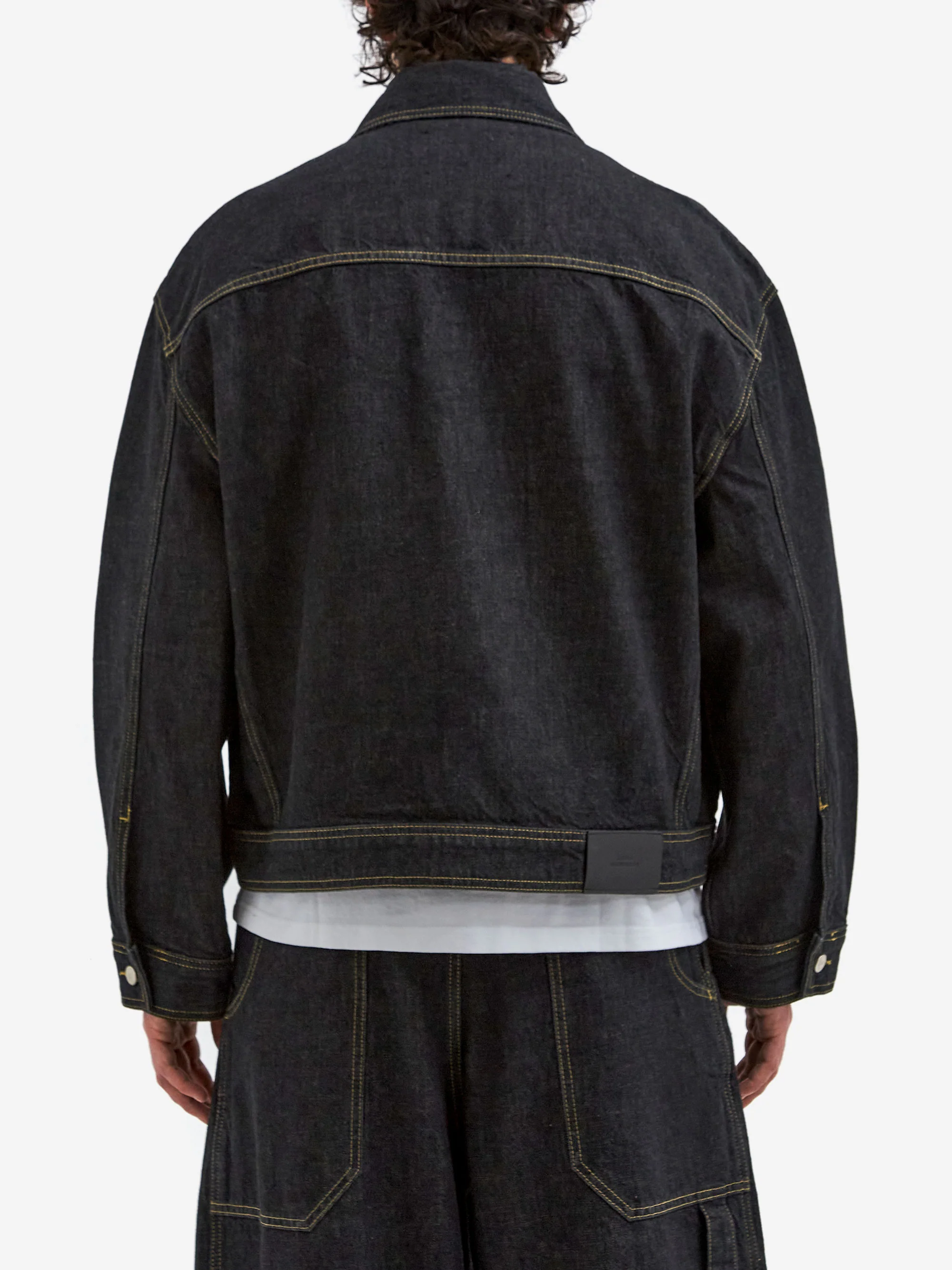 Studio Nicholson Stein Classic Denim Jacket - Black - Image 7