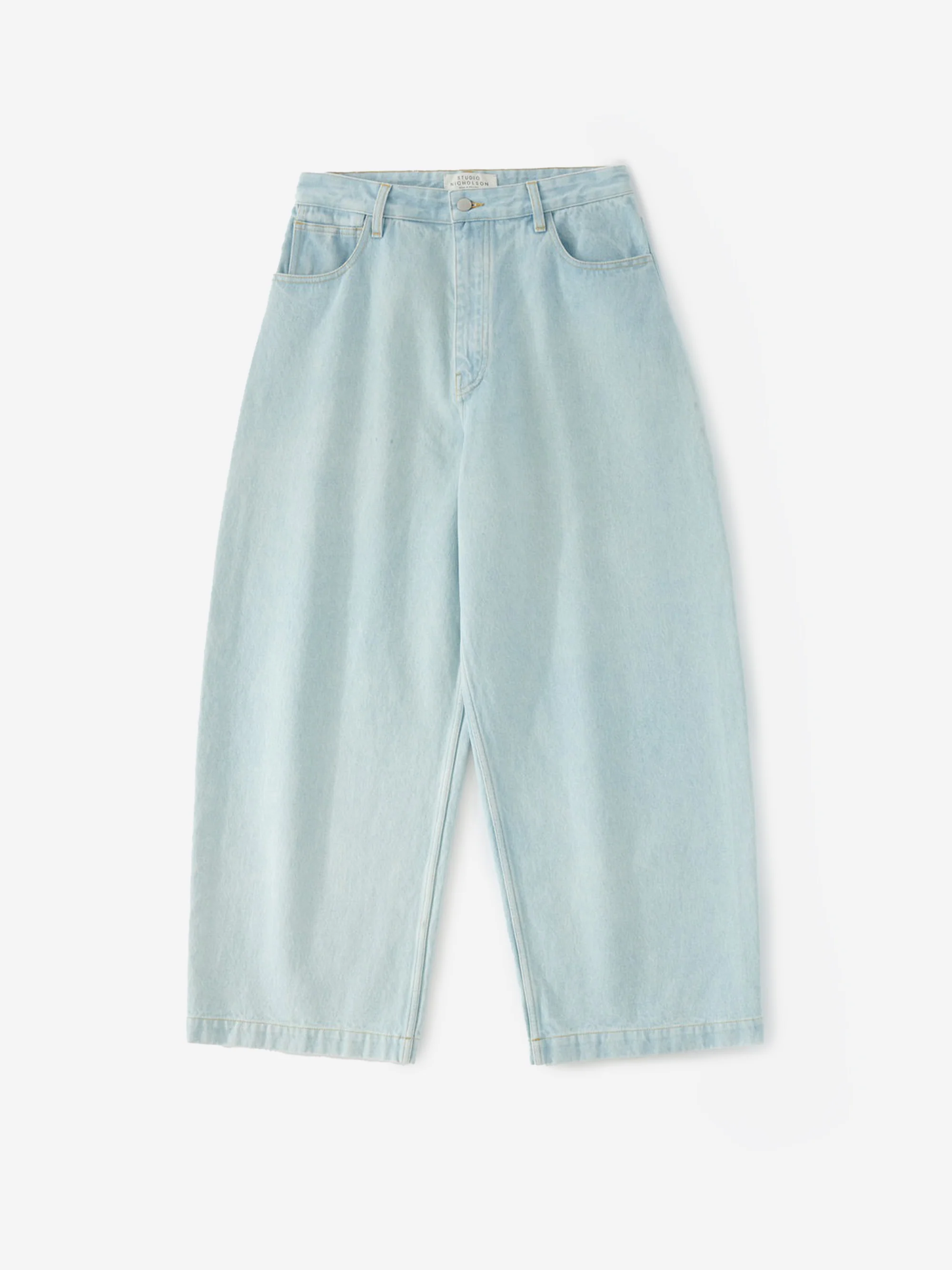 Studio Nicholson Paolo Denim Volume Pant - Bleach Wash