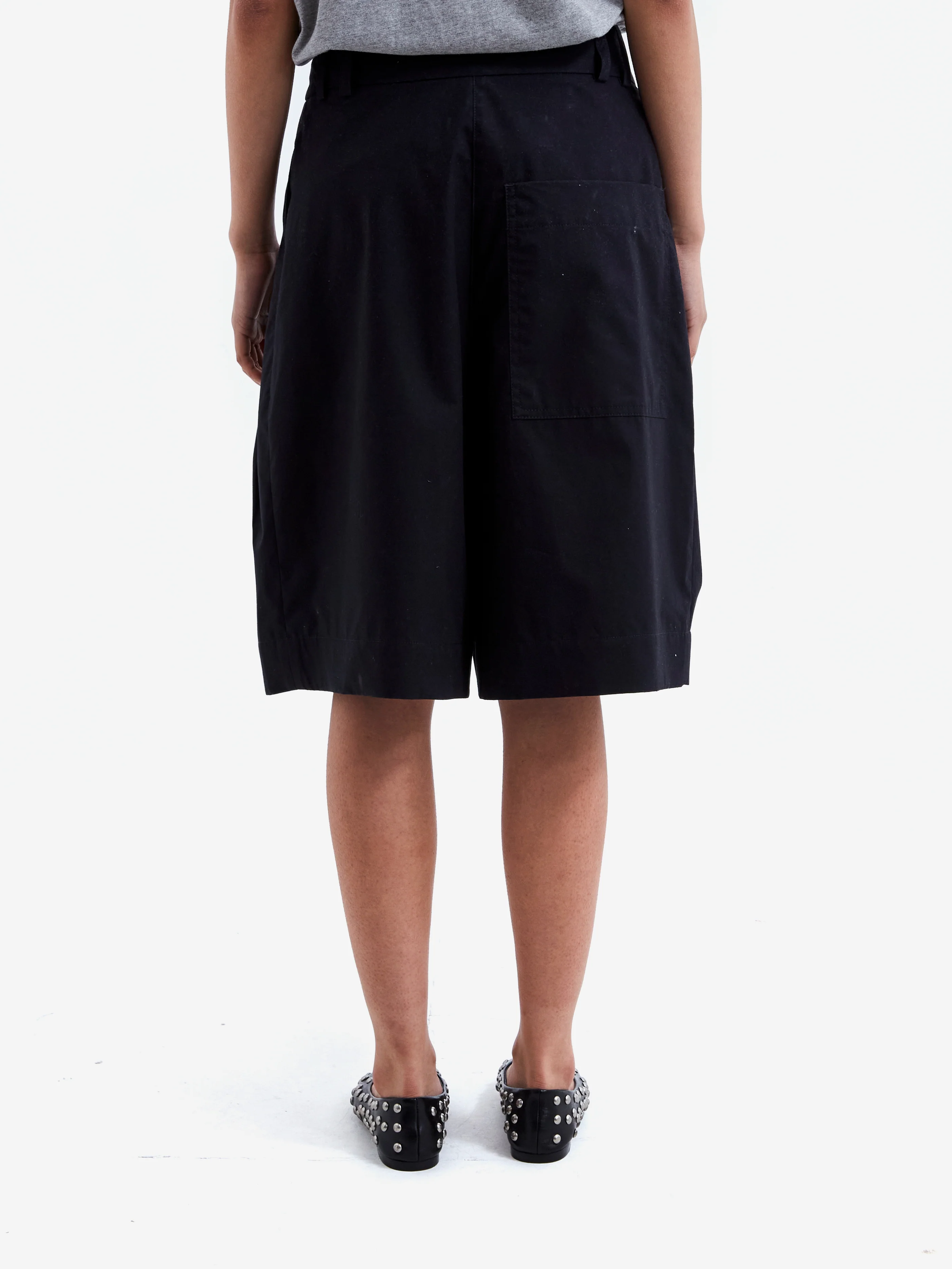 Studio Nicholson Cito Double Pleat Easy Short - Darkest Navy - Image 3