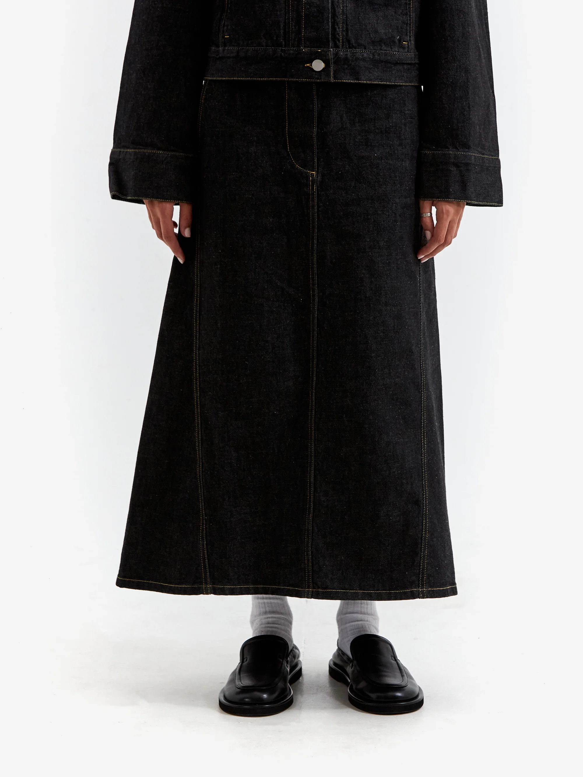 Studio Nicholson Garner Utility Skirt - Black
