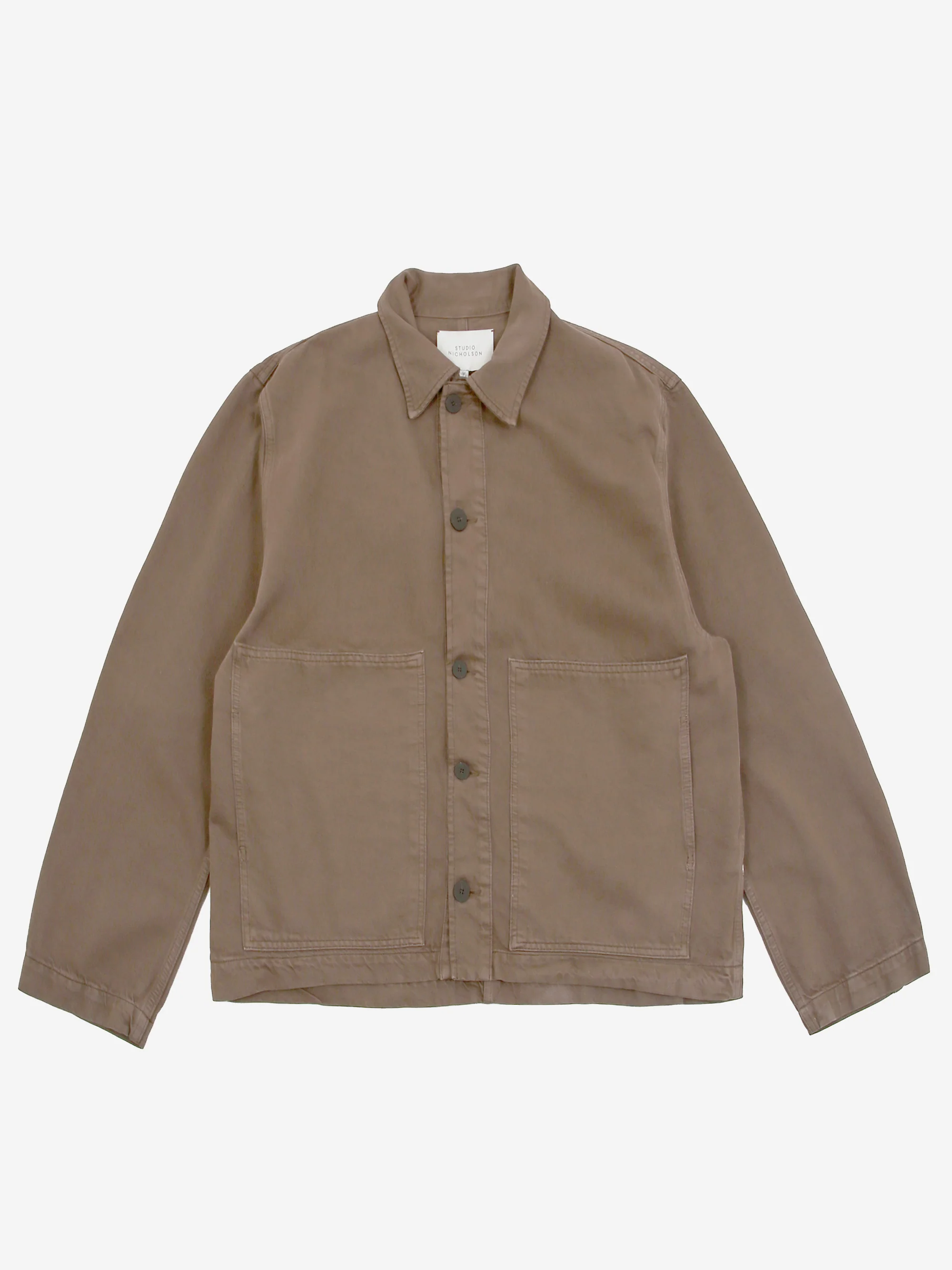 Studio Nicholson Graph Patch Pocket Denim Jacket - Fossil