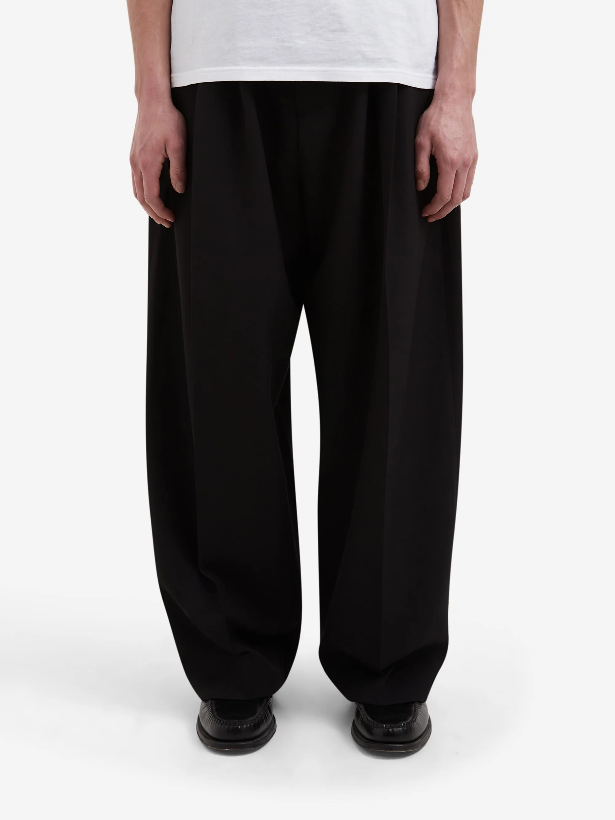 Studio Nicholson Line Double Pleat Volume Pant - Black - Image 2