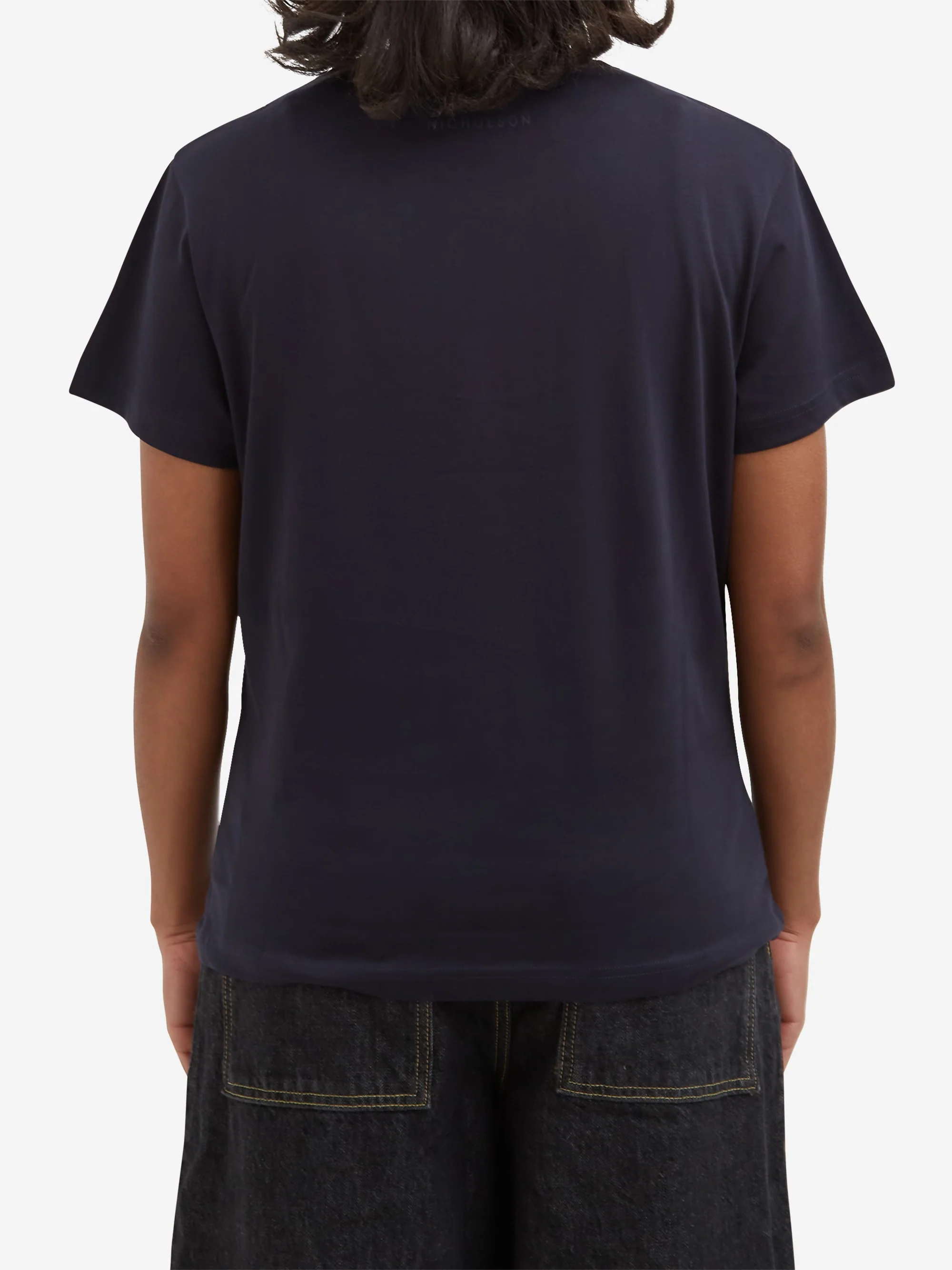 Studio Nicholson Marine Perfect Tee - Darkest Navy - Image 2