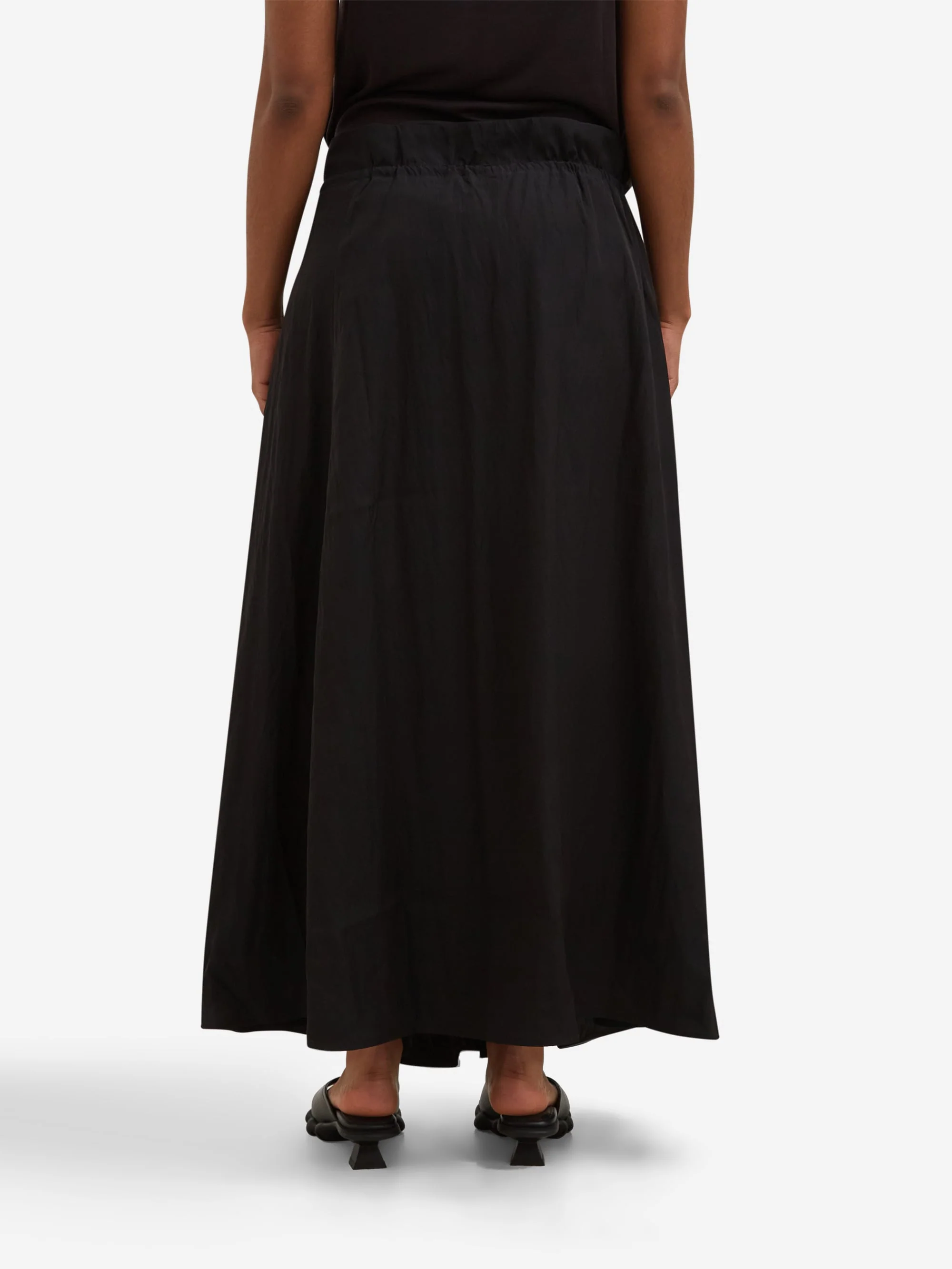 Studio Nicholson Messina Gathered Wrap Skirt - Black - Image 3