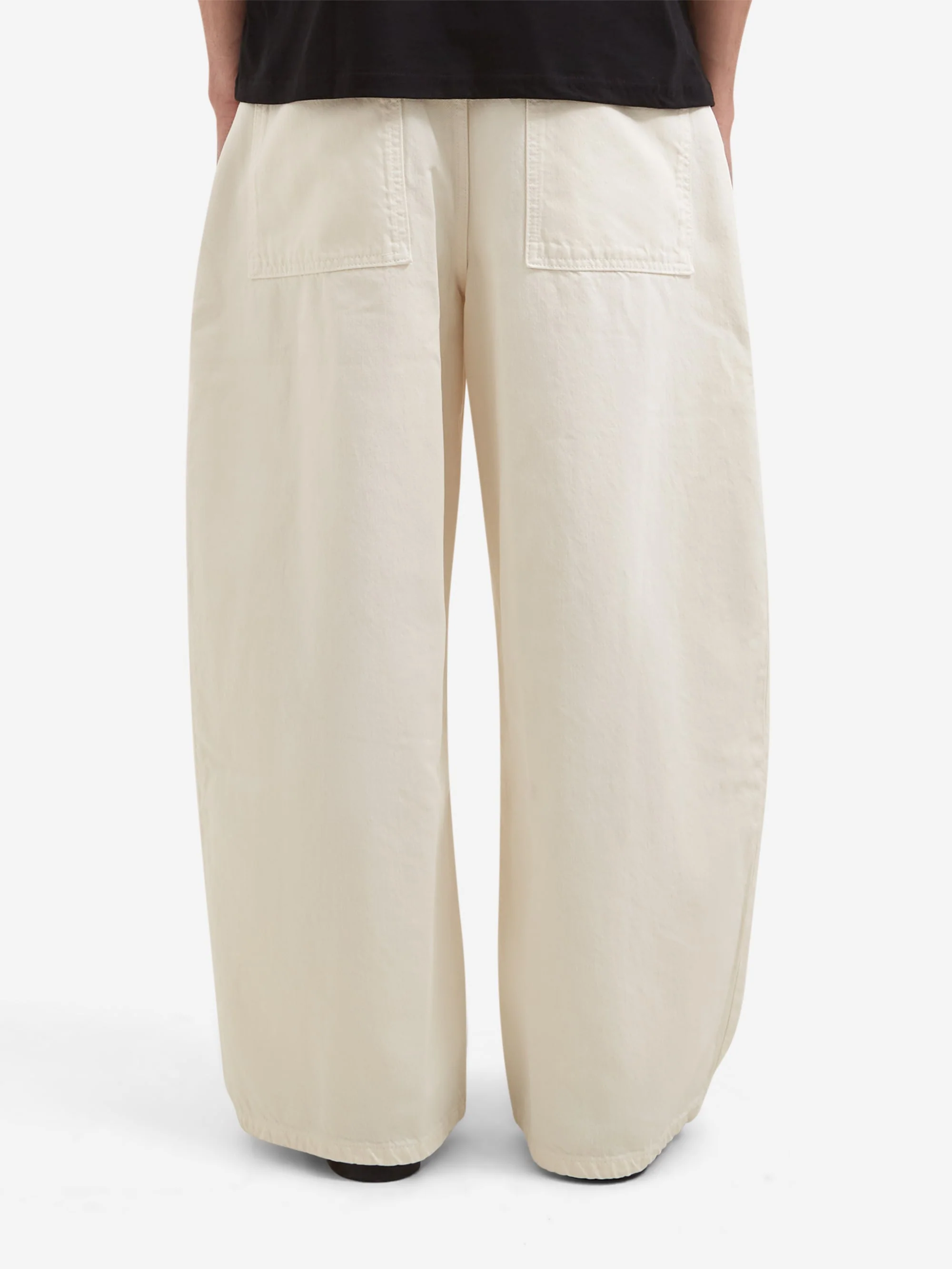 Studio Nicholson Paolo Denim Pant - Parchment - Image 4