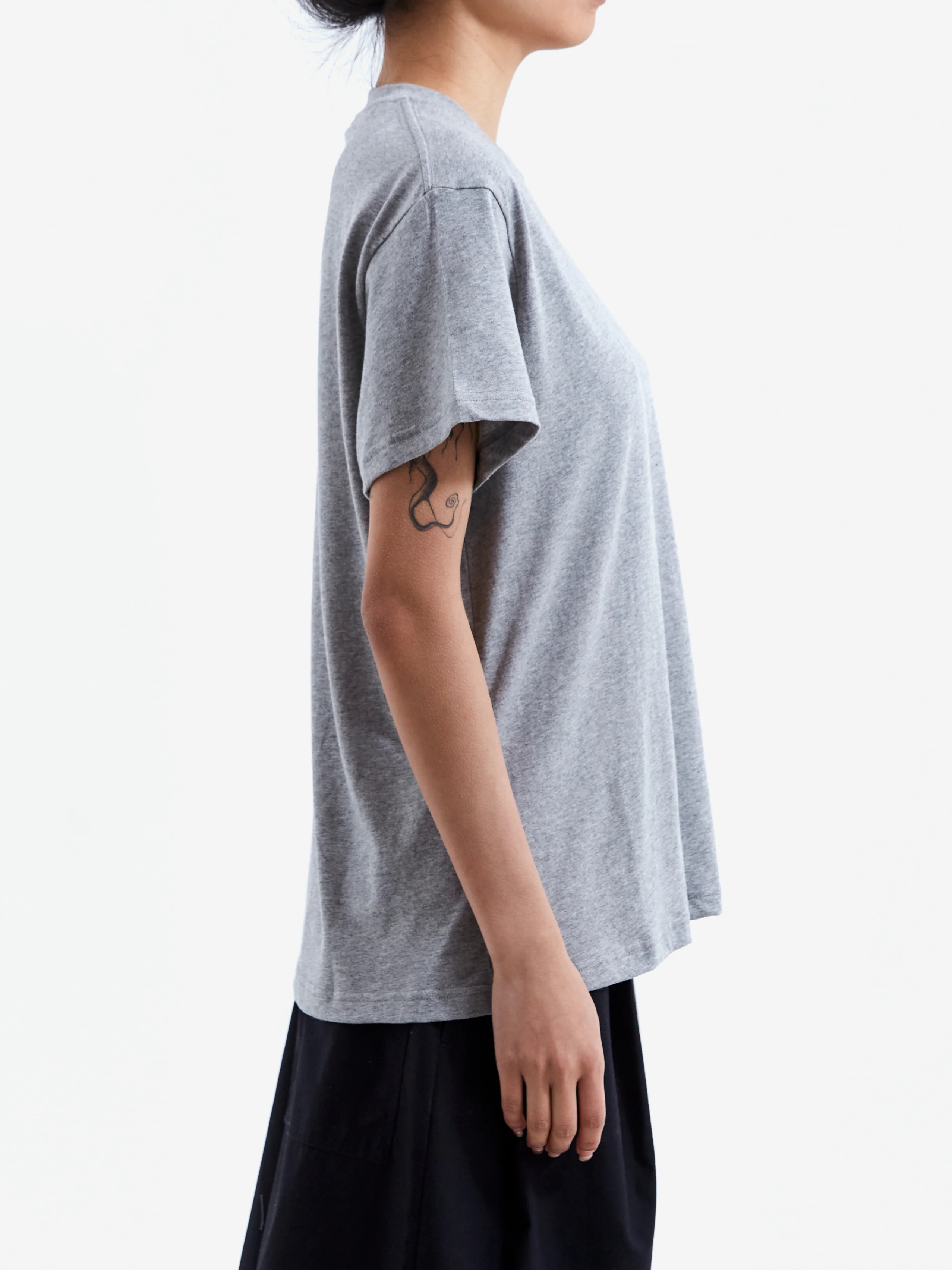 Studio Nicholson Perfect Tee - Grey Marl - Image 2