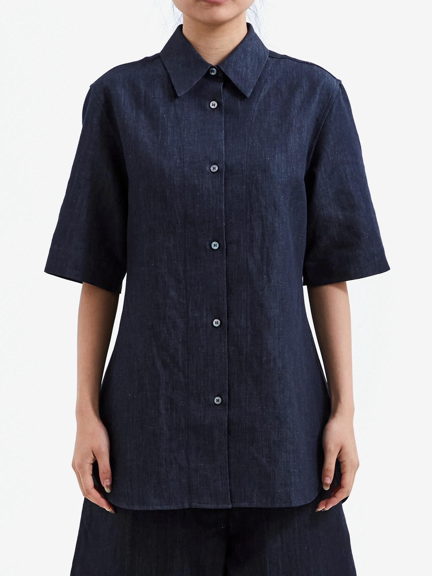 Studio Nicholson Luis Slim Fit Shirt - Indigo