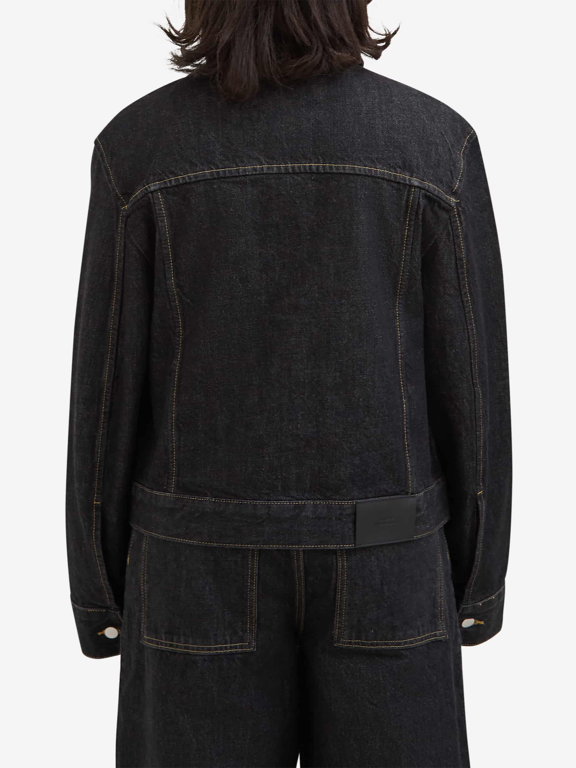 Studio Nicholson Tahoe Box Denim Jacket W - Black - Image 3