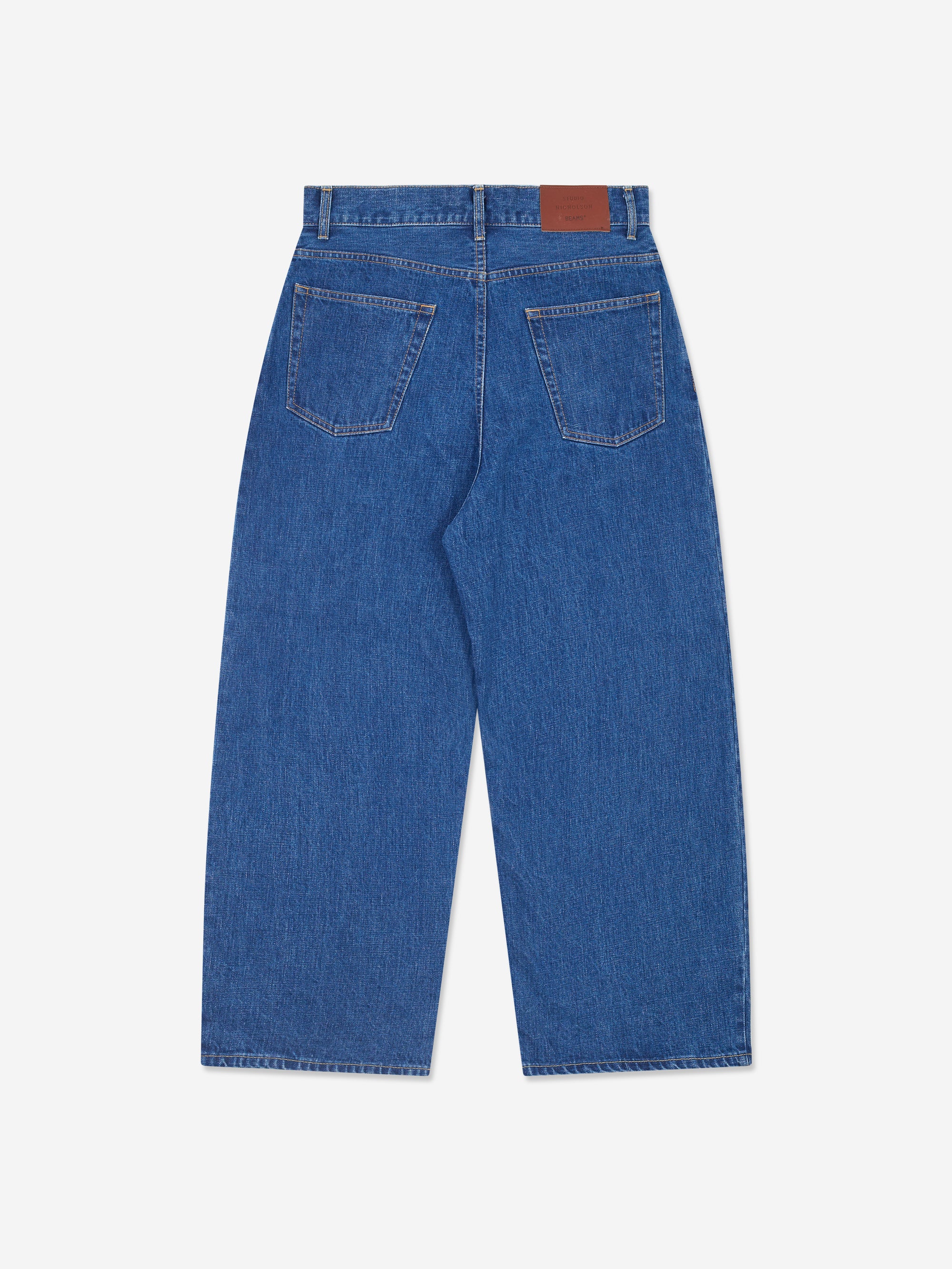 Studio Nicholson x Beams Plus 5 Pocket Denim Jean - Faded Blue - Image 3