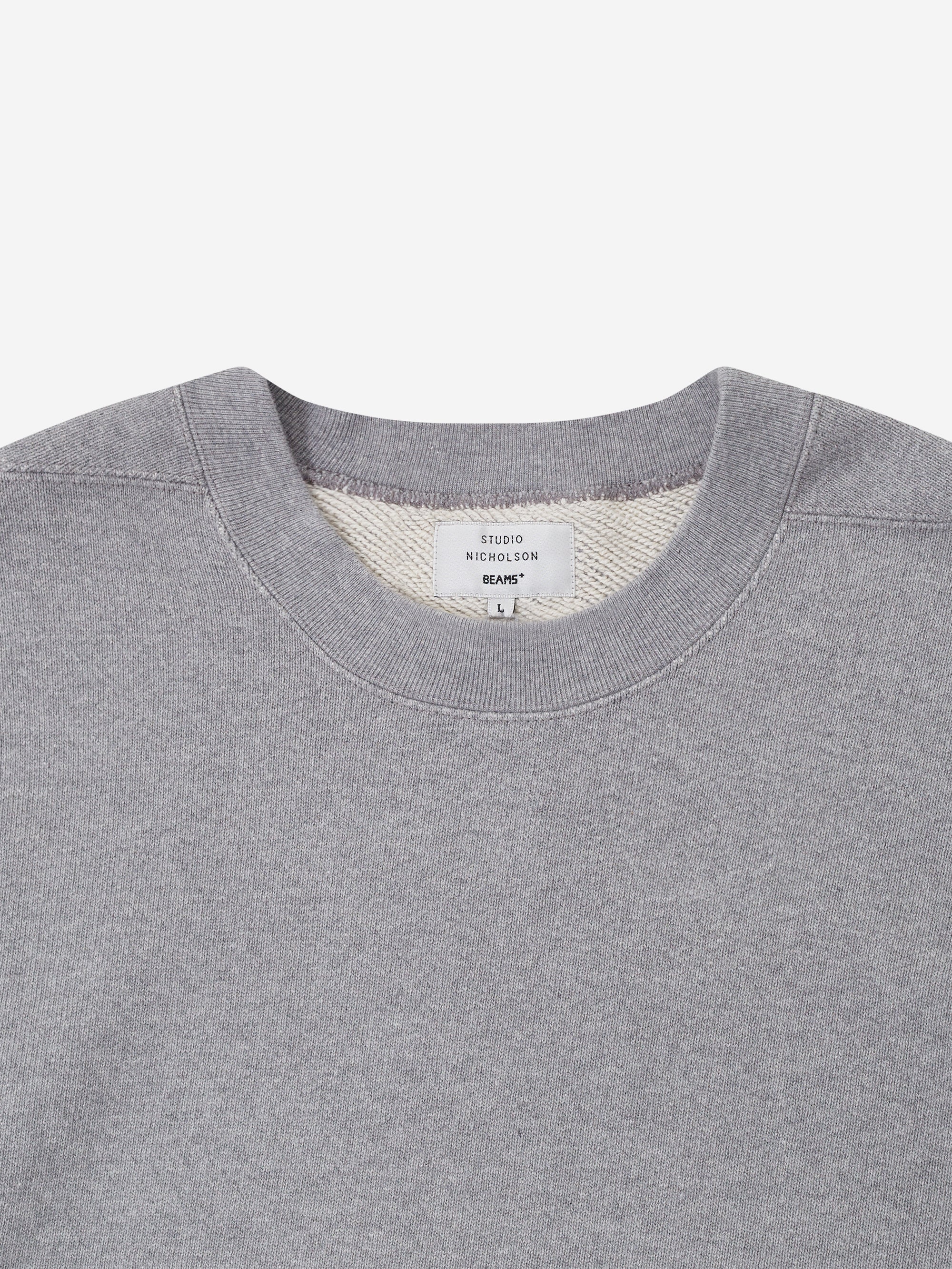 Studio Nicholson x Beams Plus Holly Jersey Crewneck - Grey Marl - Image 2