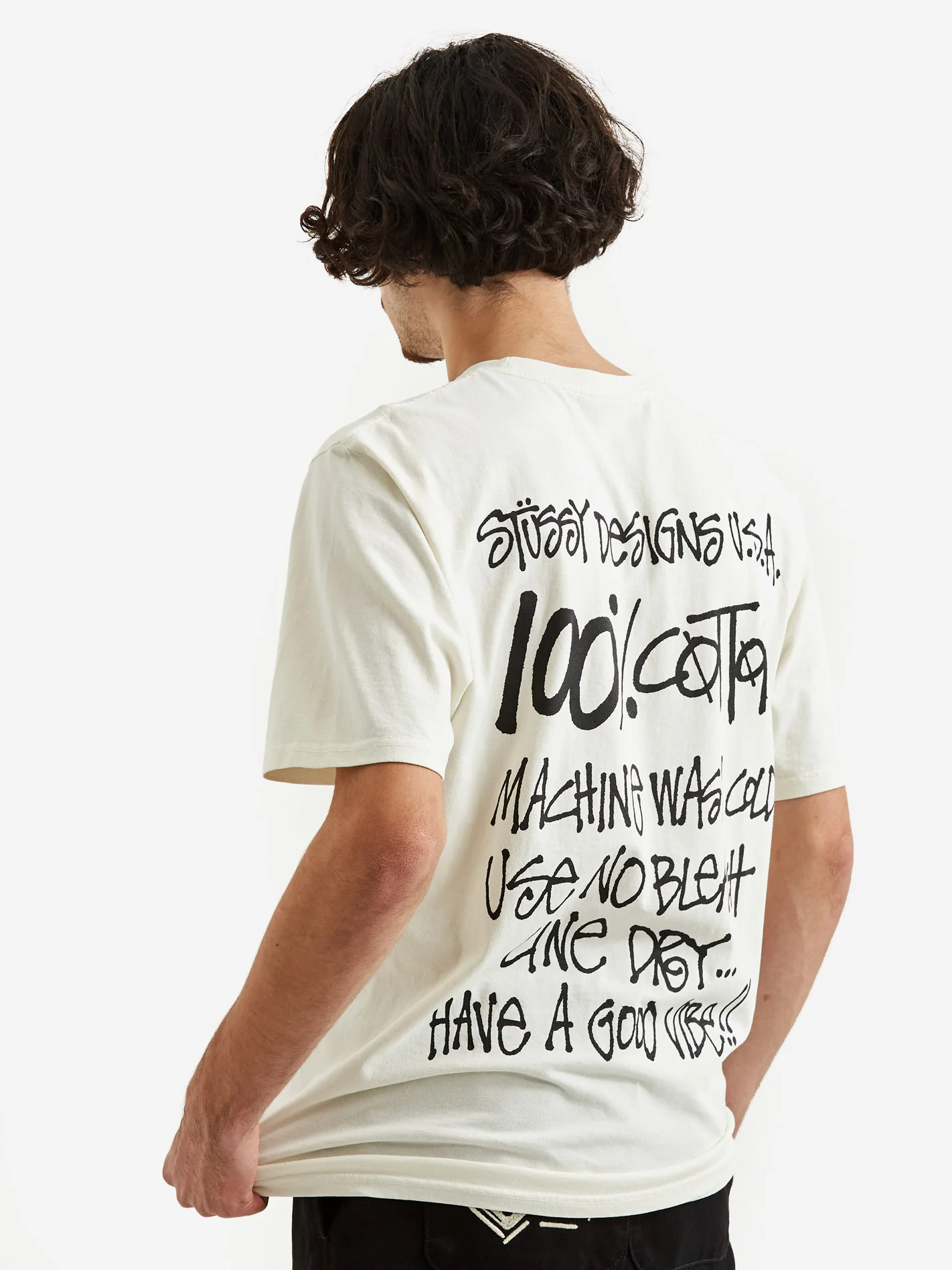 Stussy 100% Pigment Dyed T-Shirt - Natural - Image 8