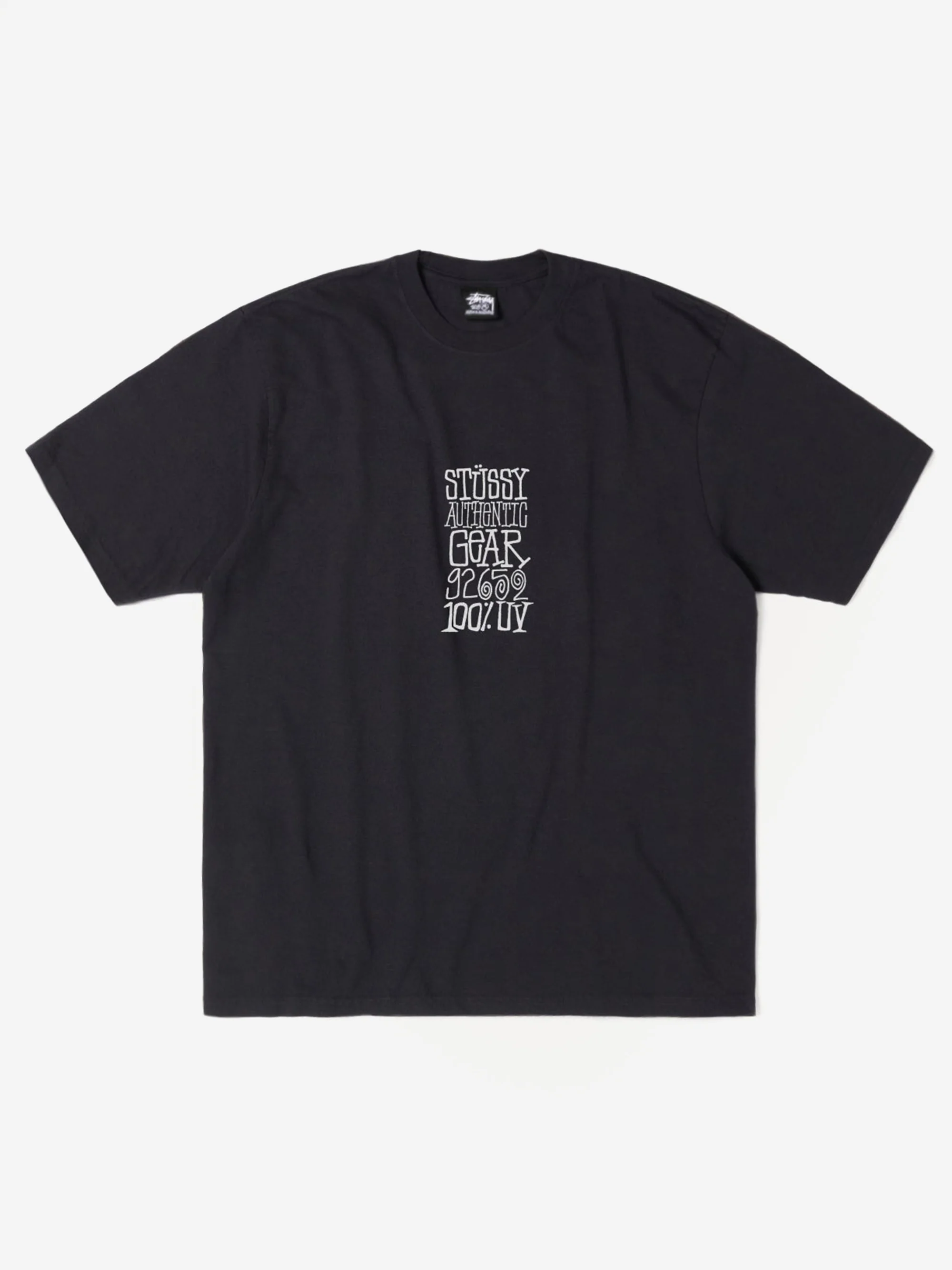 Stussy Authentic Gear Pigment Dyed T-Shirt - Faded Black