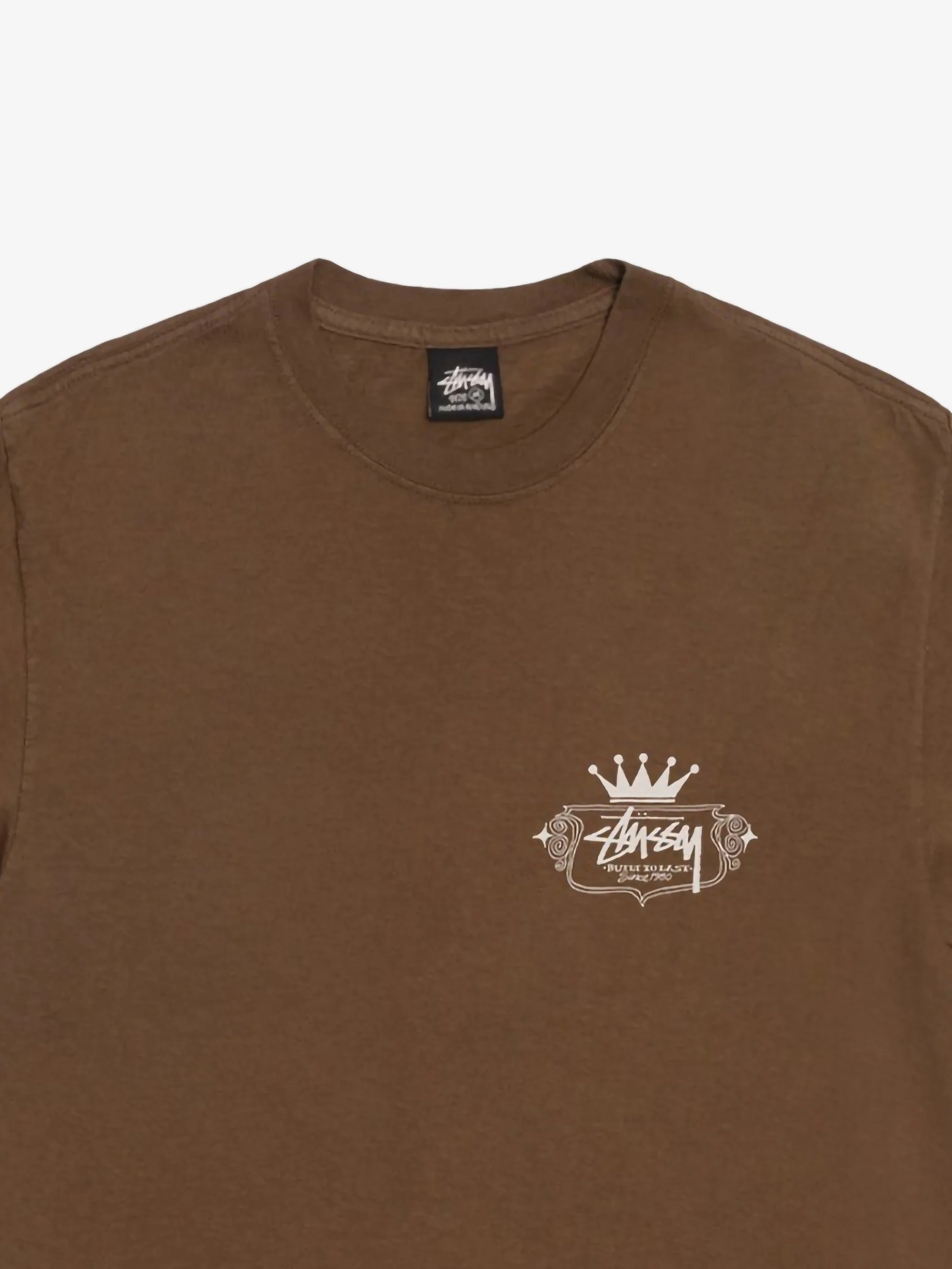 Stussy Built To Last Pigment Dyed T-Shirt W - Brown - Image 5
