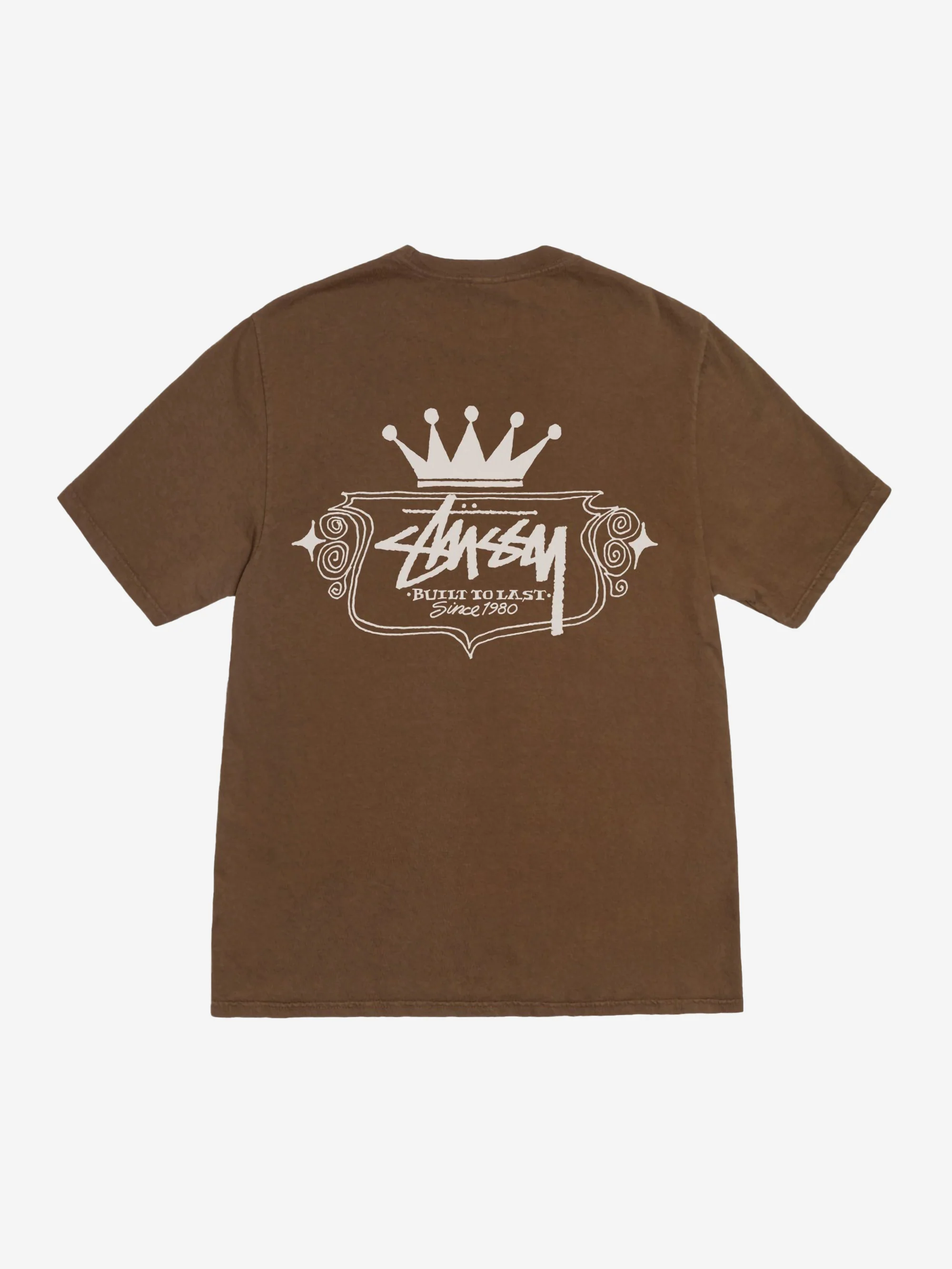Stussy Built To Last Pigment Dyed T-Shirt W - Brown - Image 6