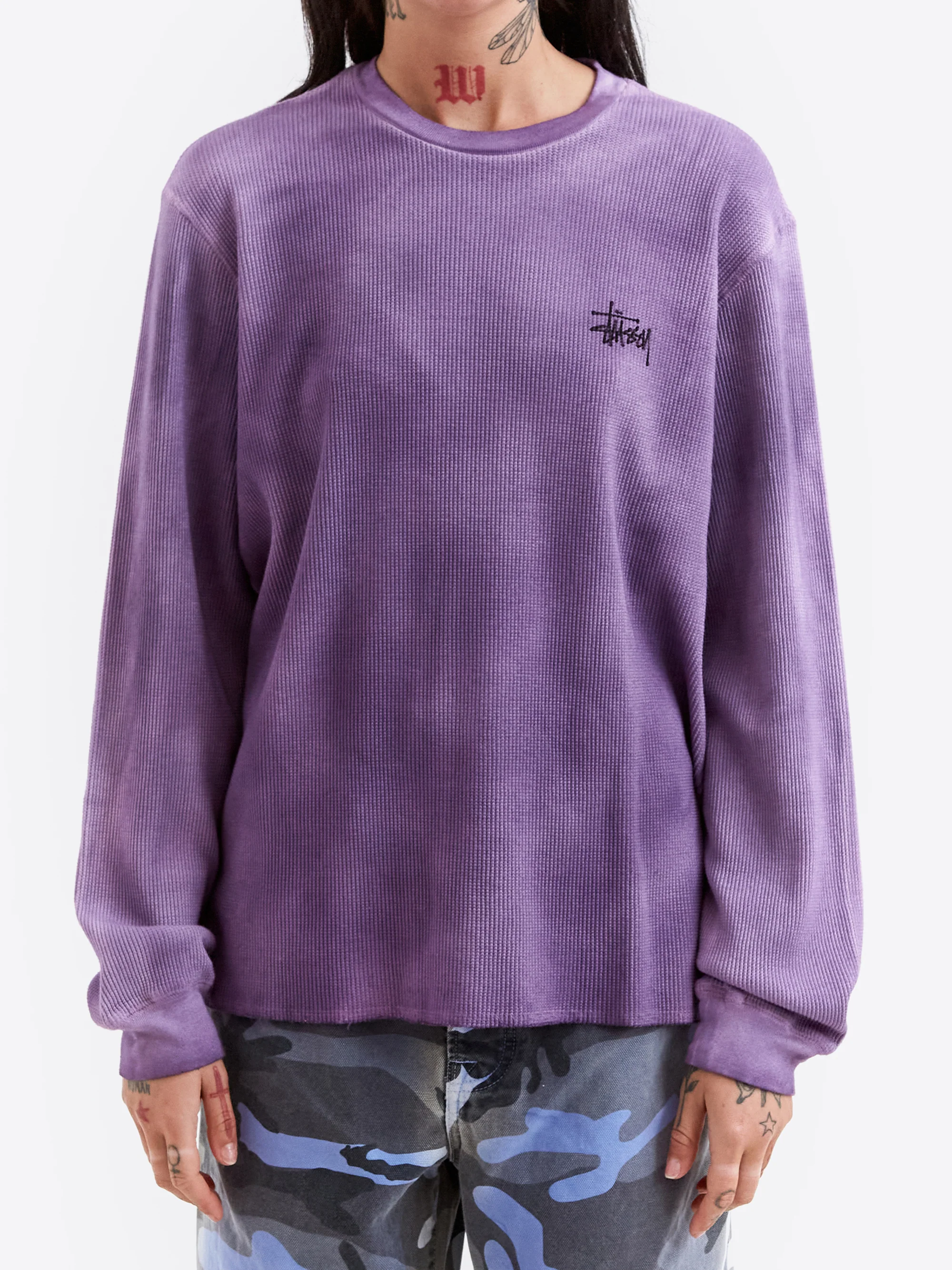 Stussy Basic Stock LS Thermal - Lavender