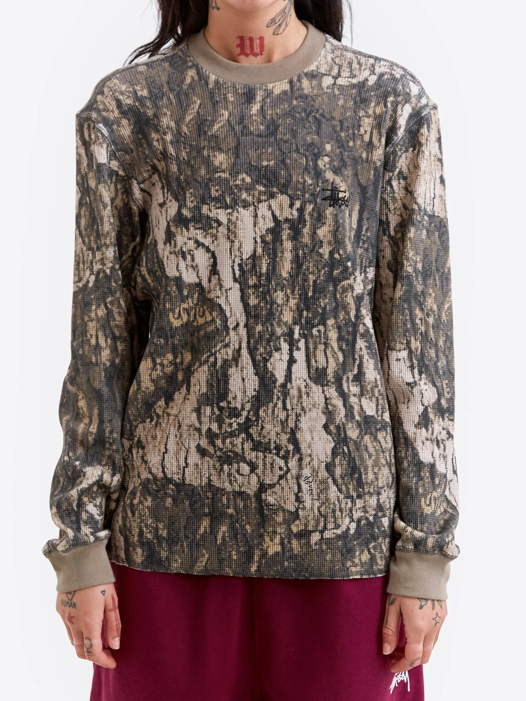 Stussy Basic Stock LS Thermal - Relic Camo