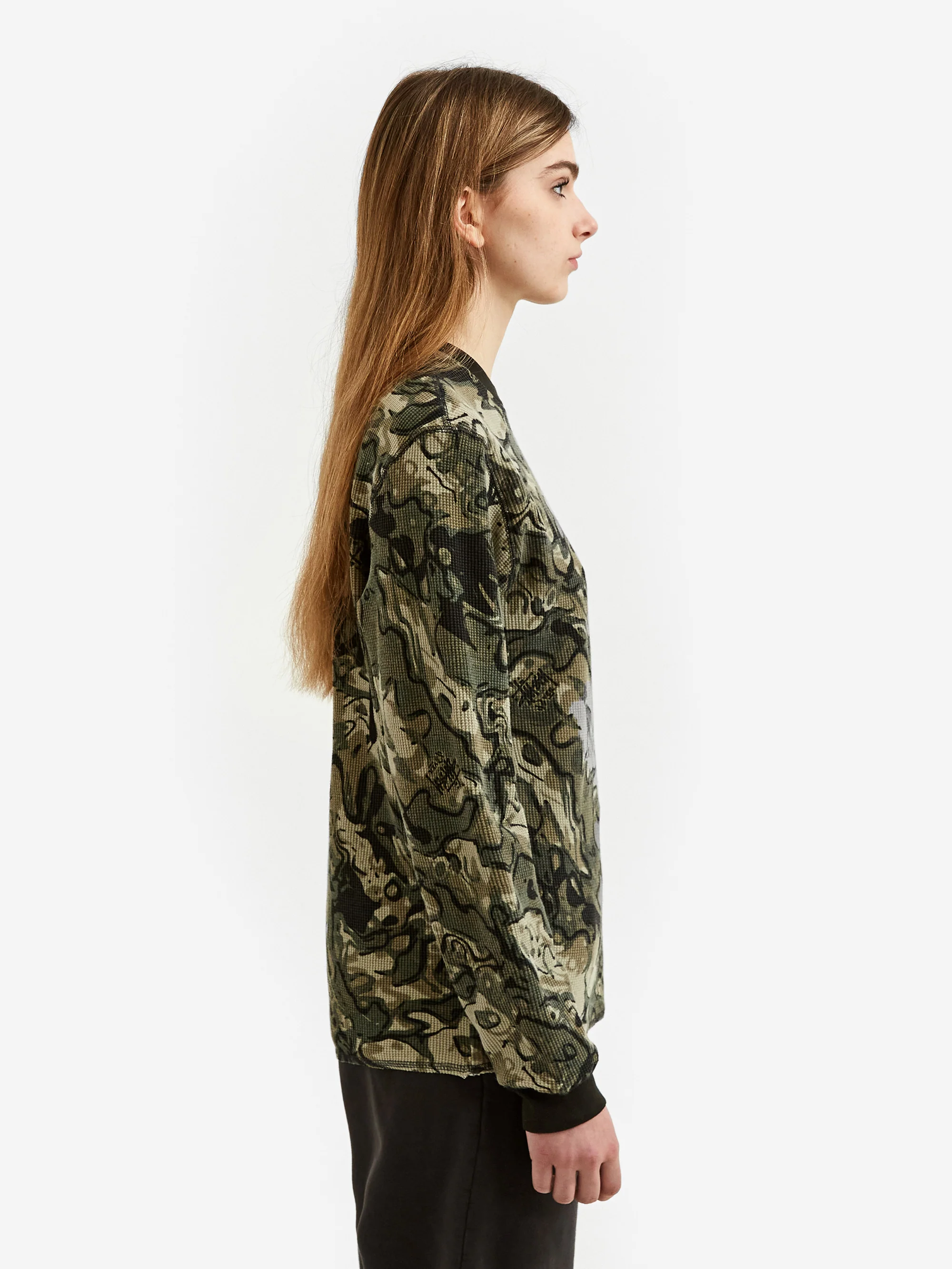 Stussy Basic Stock LS Thermal - Veil Camo - Image 2