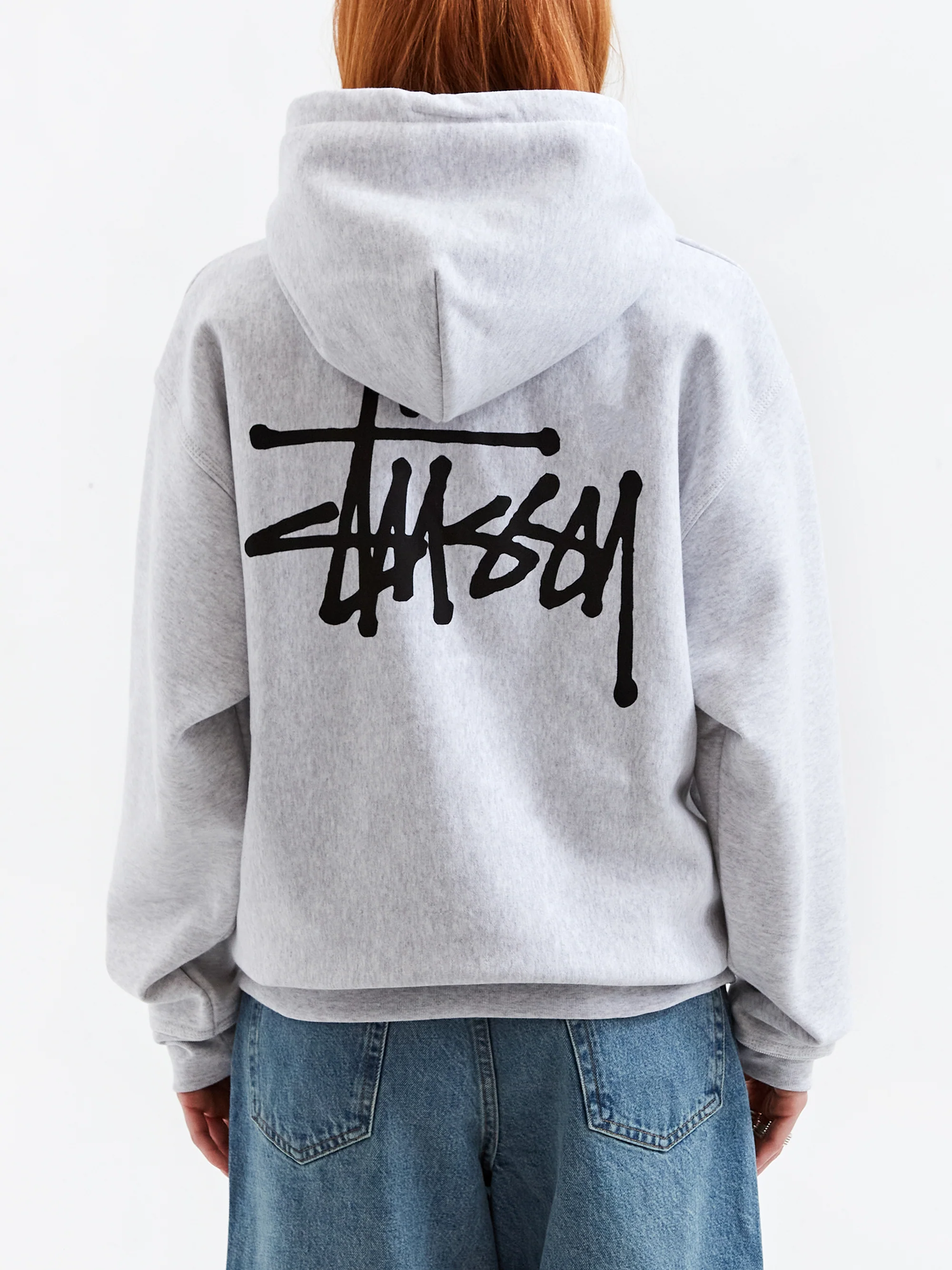 Stussy Basic Zip Hoodie - Ash Heather - Image 4