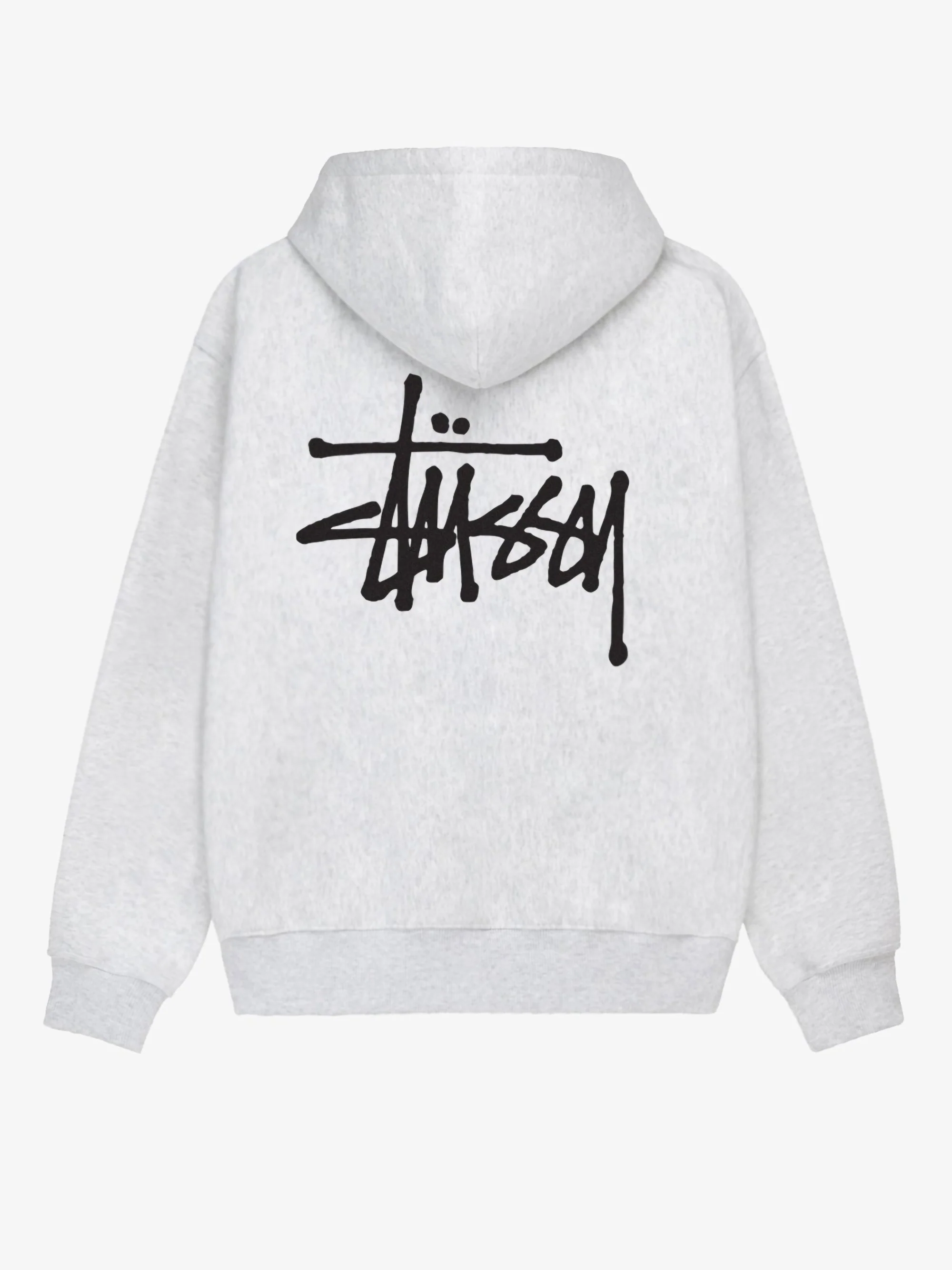 Stussy Basic Zip Hoodie - Ash Heather - Image 6