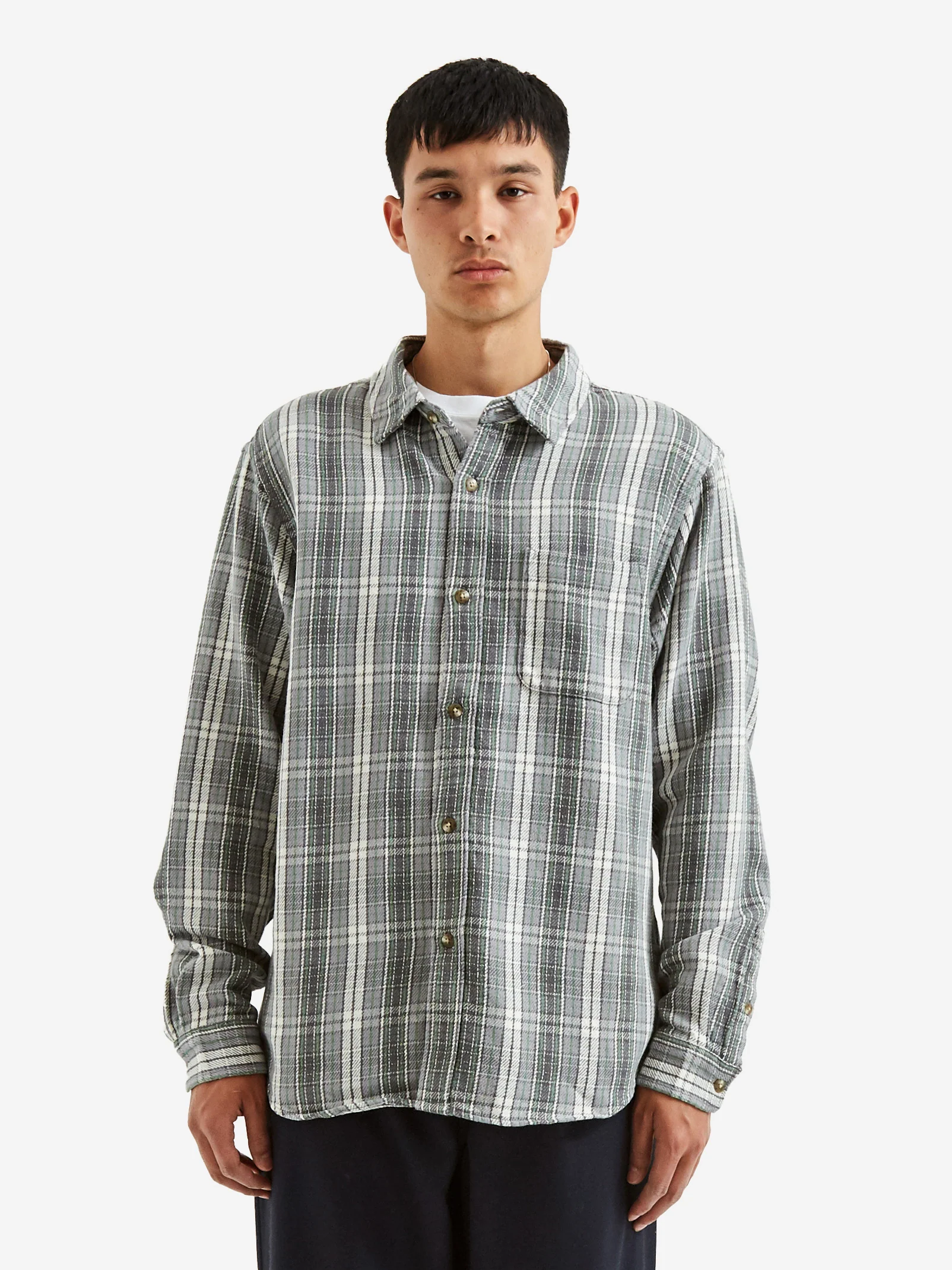 Stussy Beach Plaid Shirt - Charcoal - Image 6