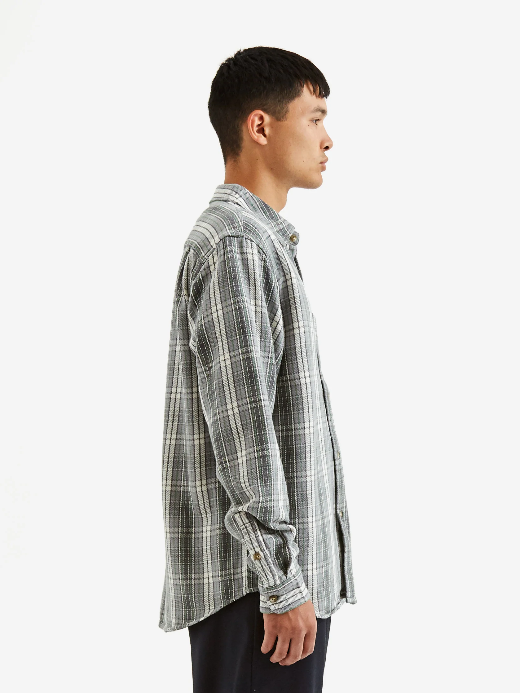 Stussy Beach Plaid Shirt - Charcoal - Image 7