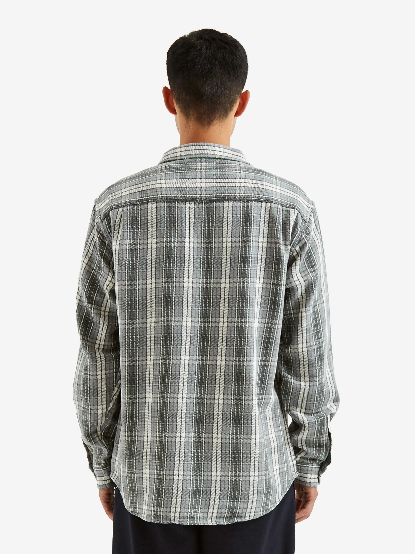 Stussy Beach Plaid Shirt - Charcoal - Image 8