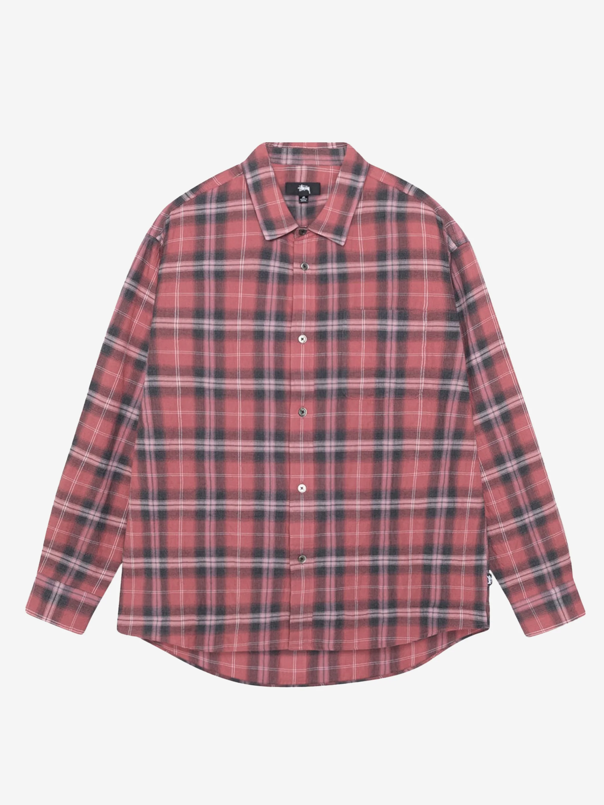 Stussy Beach Plaid Shirt W - Red - Image 6