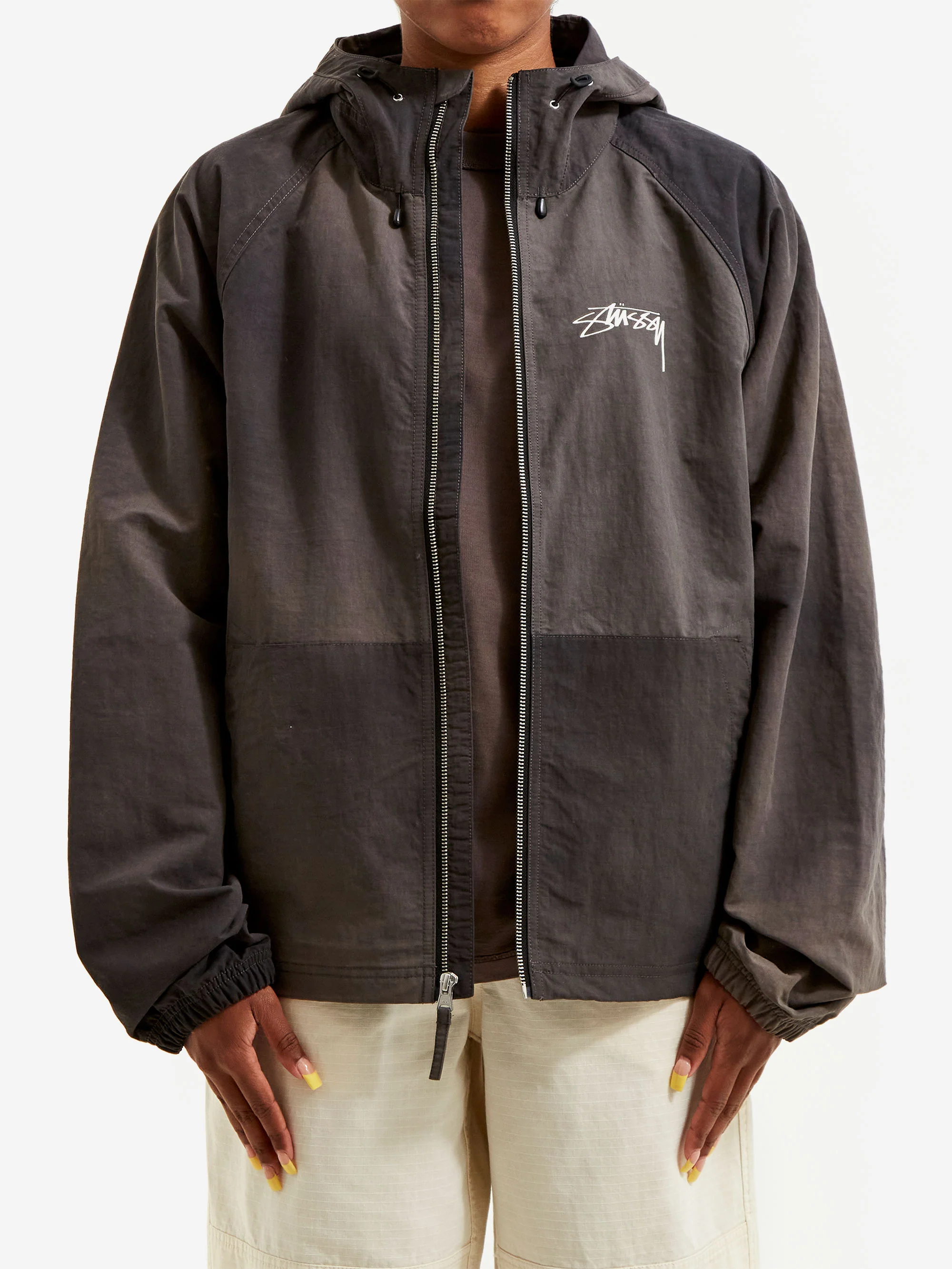 Stussy Beach Shell Wave Dye Jacket W - Black