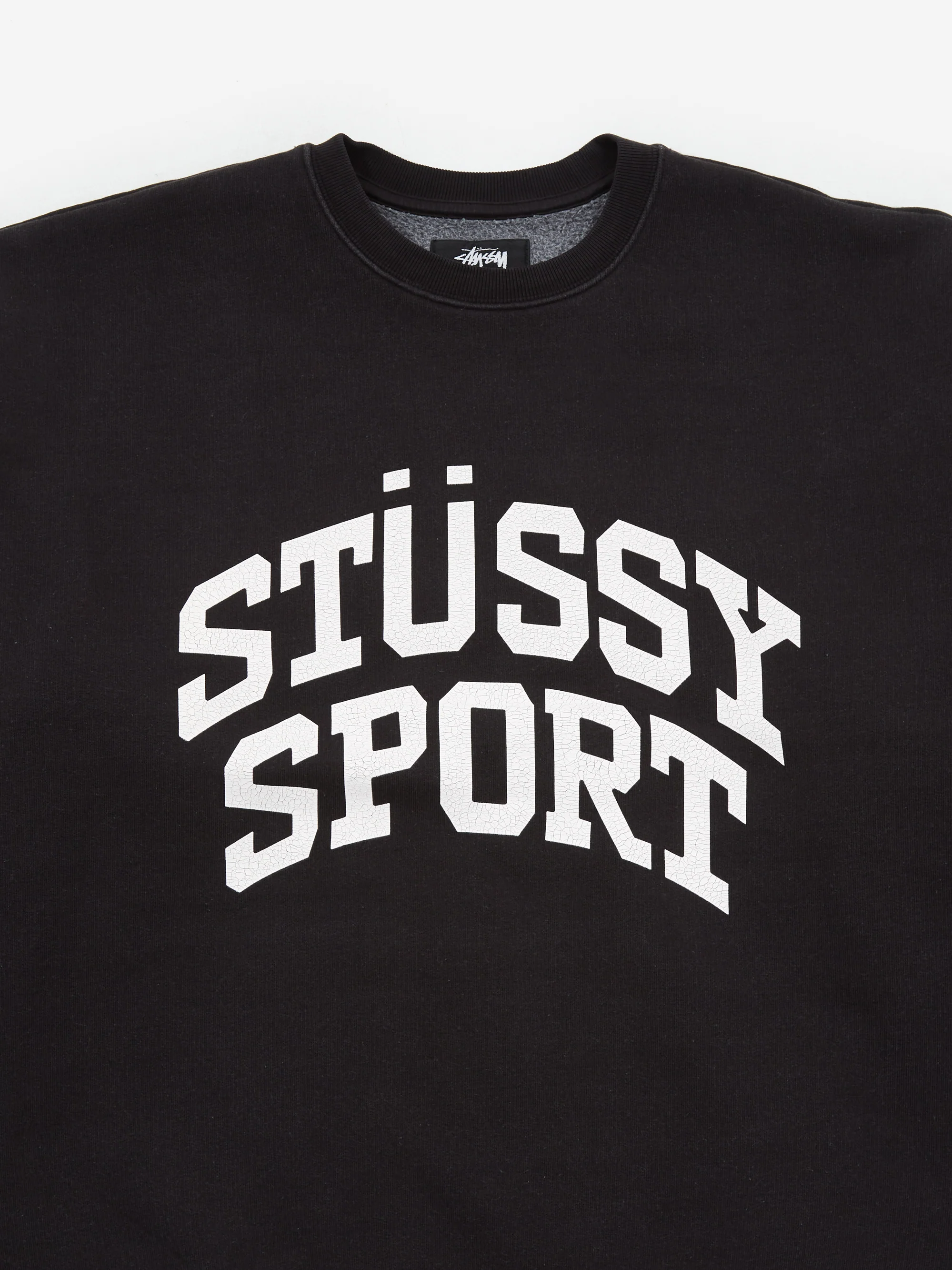 Stüssy Big Crackle Sport Crew W - Washed Black - Image 5
