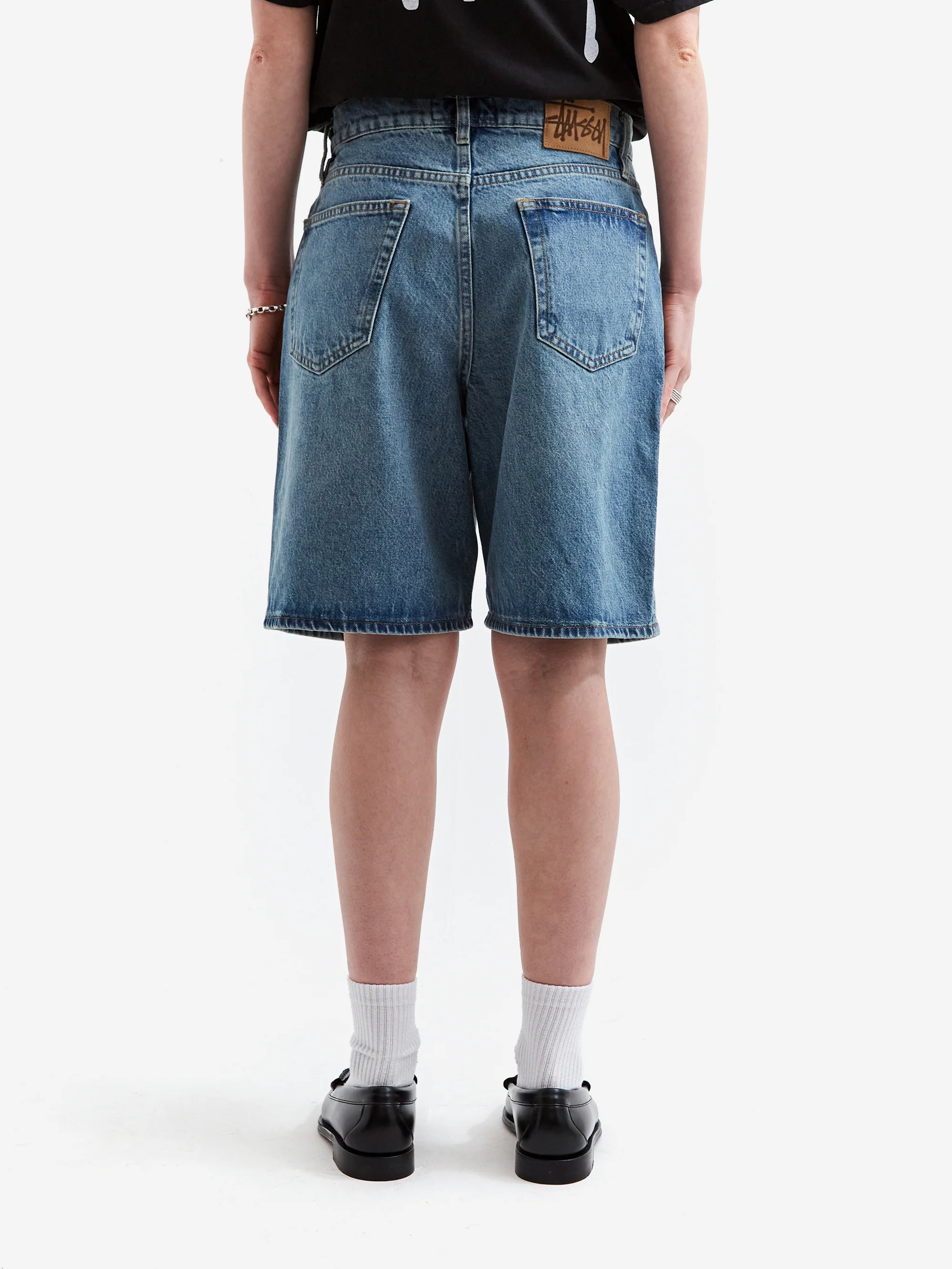 Stussy Big Ol Shorts Denim - Washed Blue - Image 3