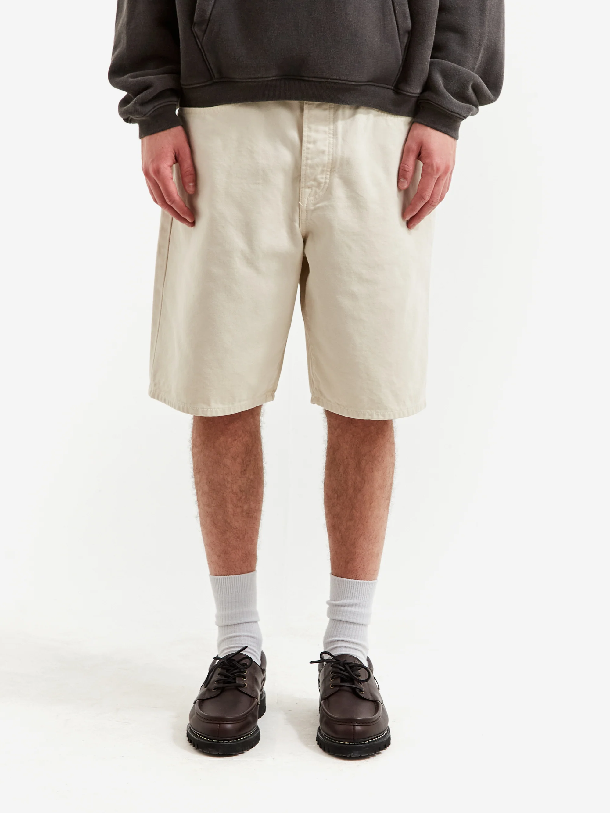 Stussy Big Ol Shorts Washed Canvas - Vintage Natural - Image 2