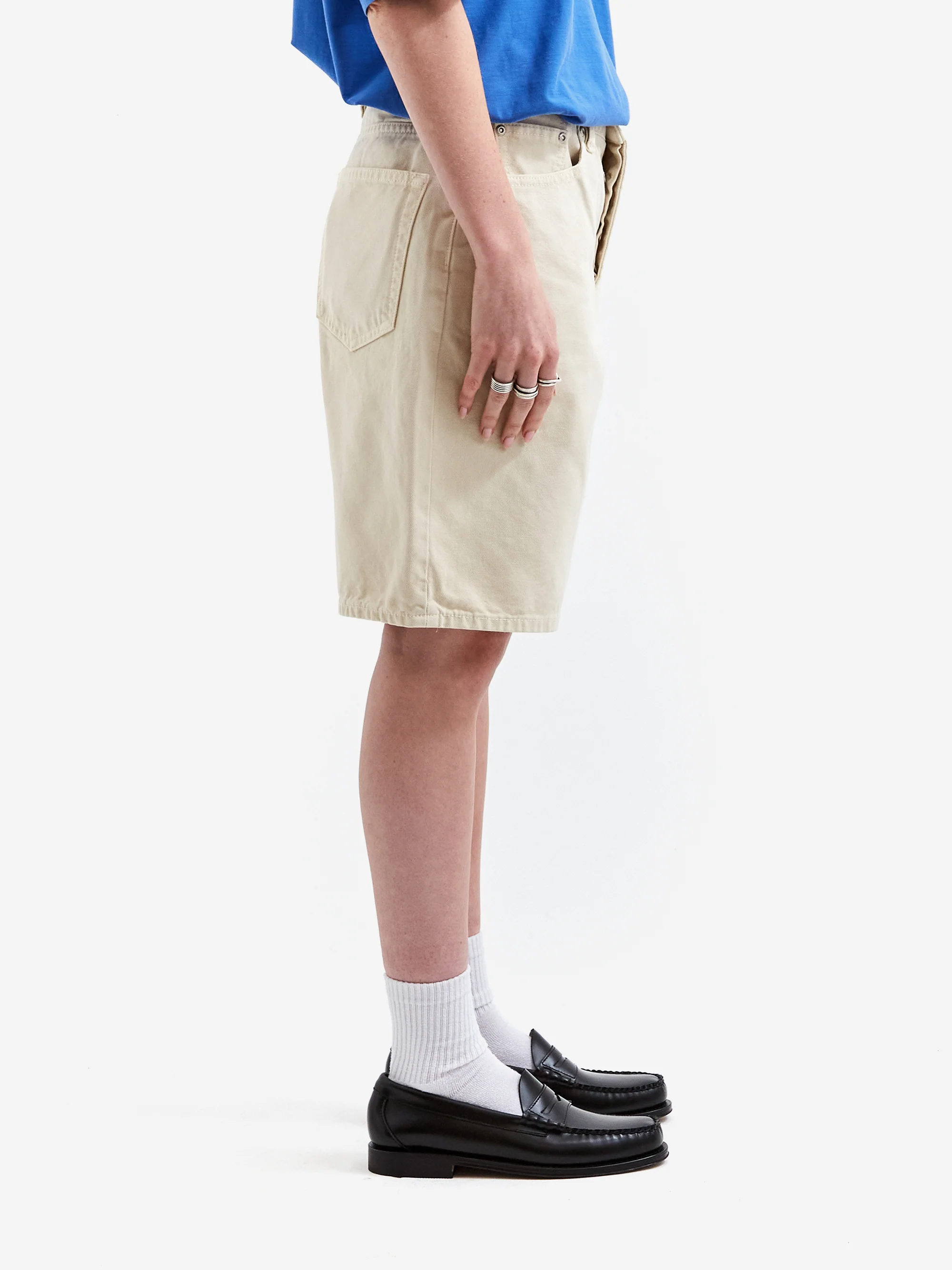Stussy Big Ol Shorts Washed Canvas W - Vintage Natural - Image 2