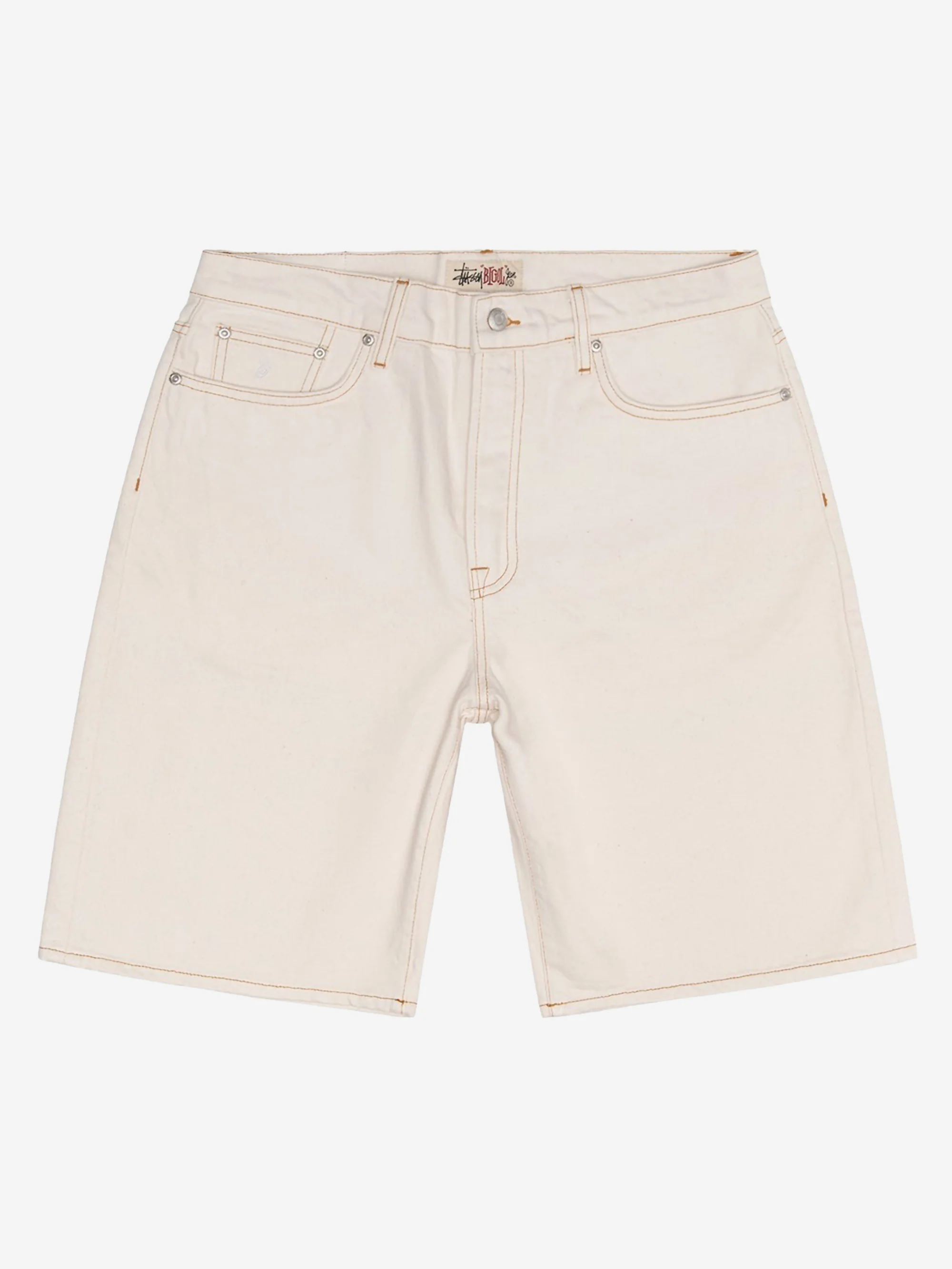 Stussy Big Ol Shorts Washed Canvas W - Vintage Natural - Image 4