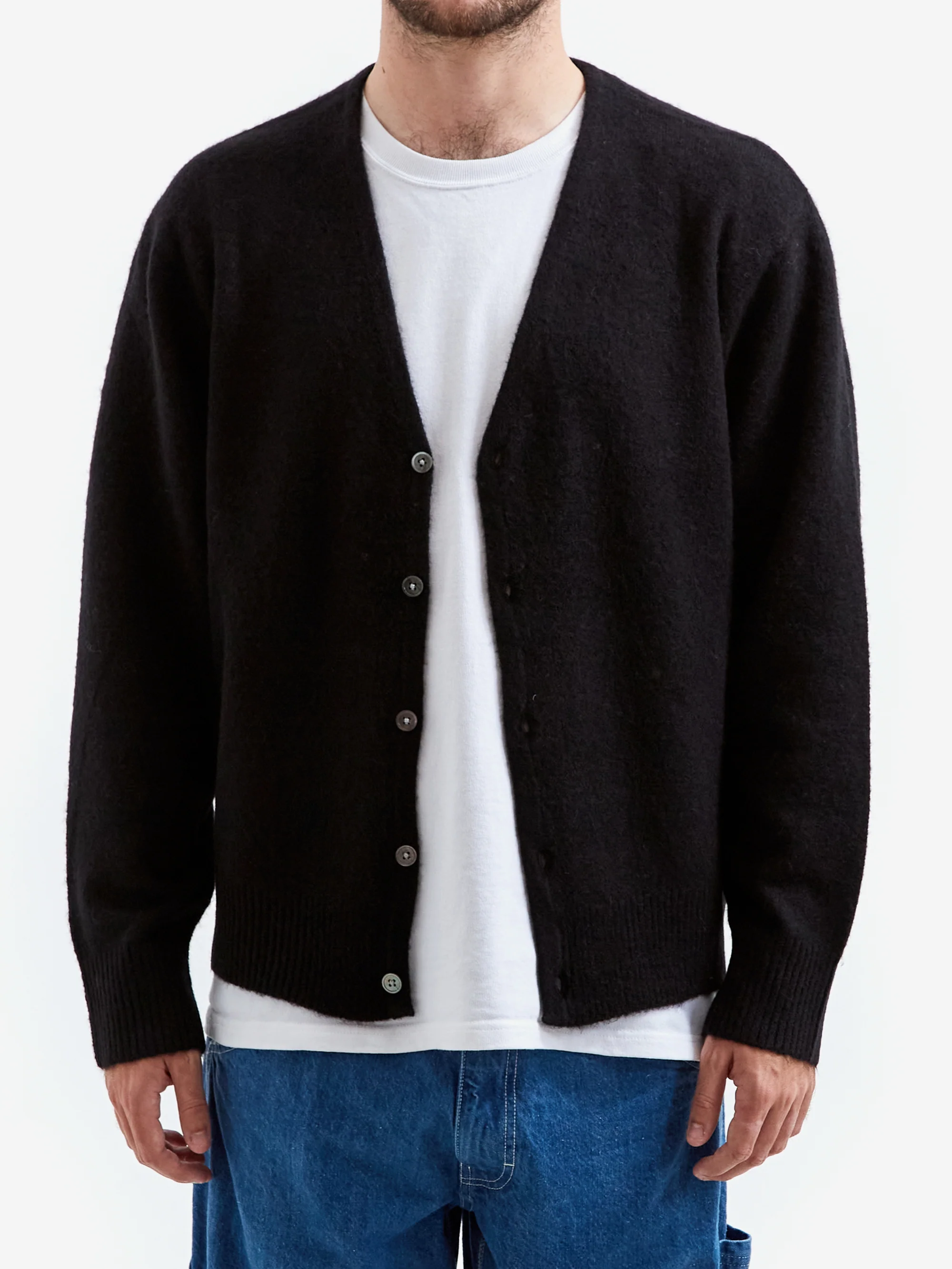 Stussy Brushed Cardigan - Black - Image 5