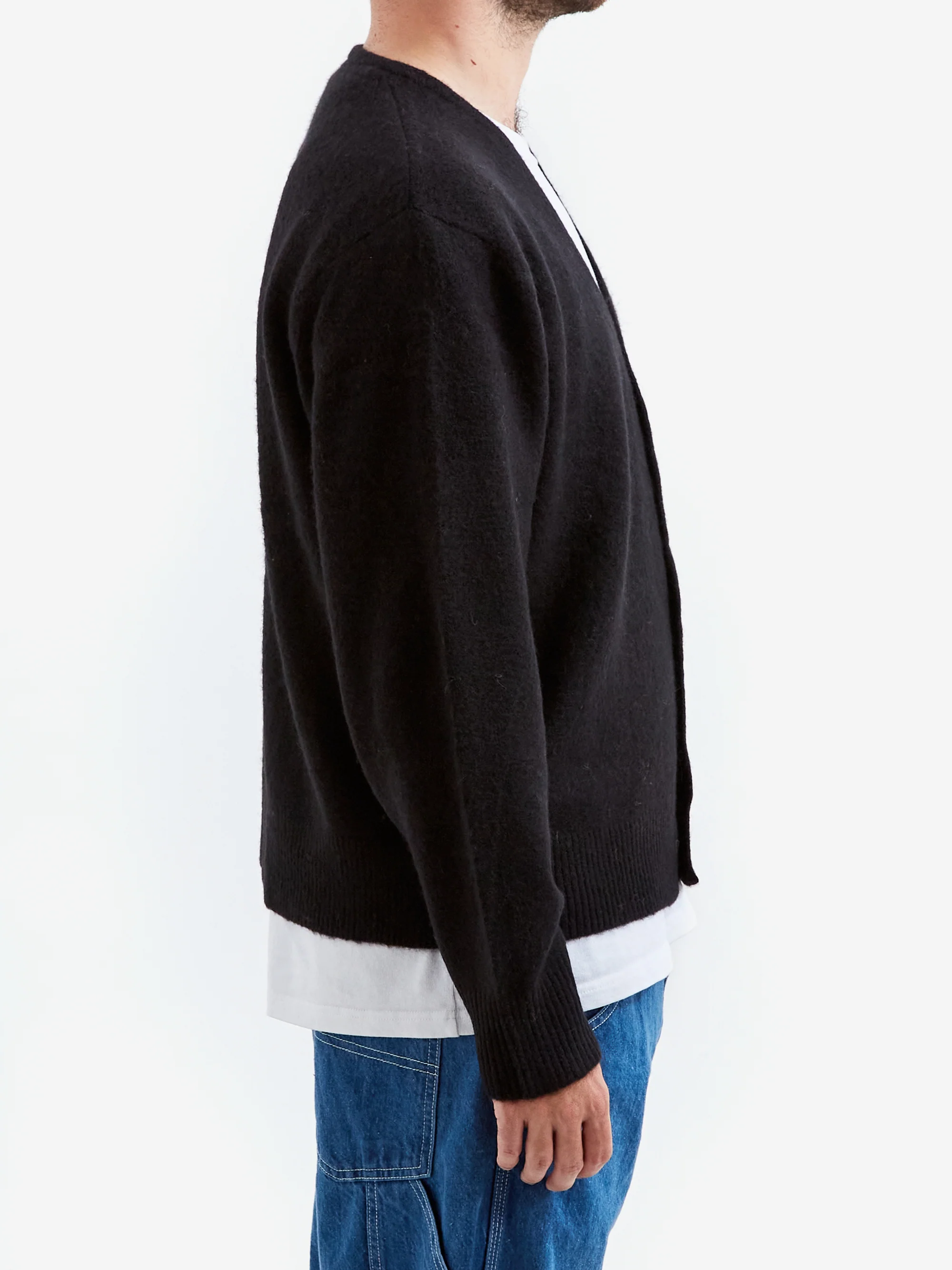 Stussy Brushed Cardigan - Black - Image 6