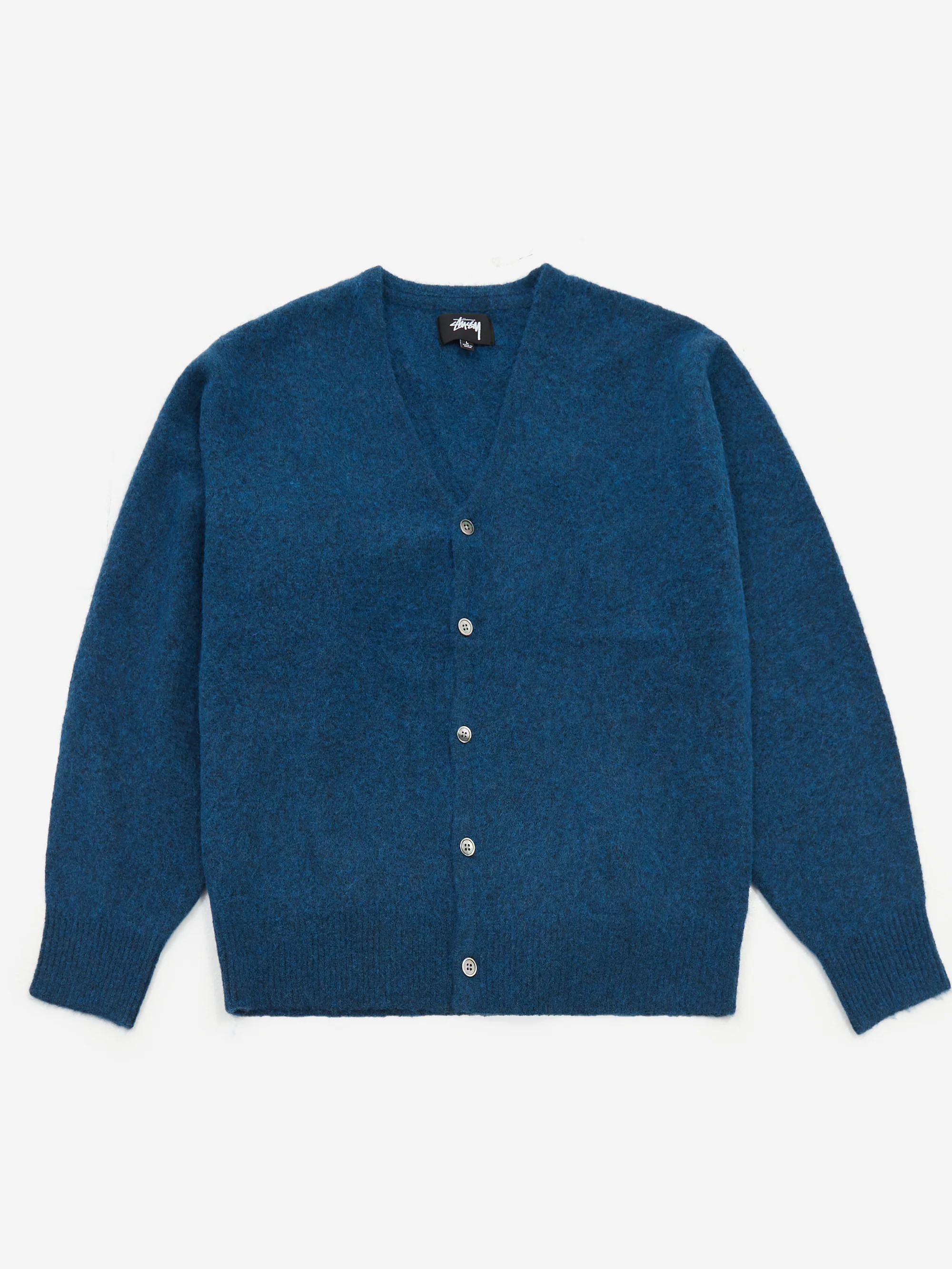 Stussy Brushed Cardigan - Blue