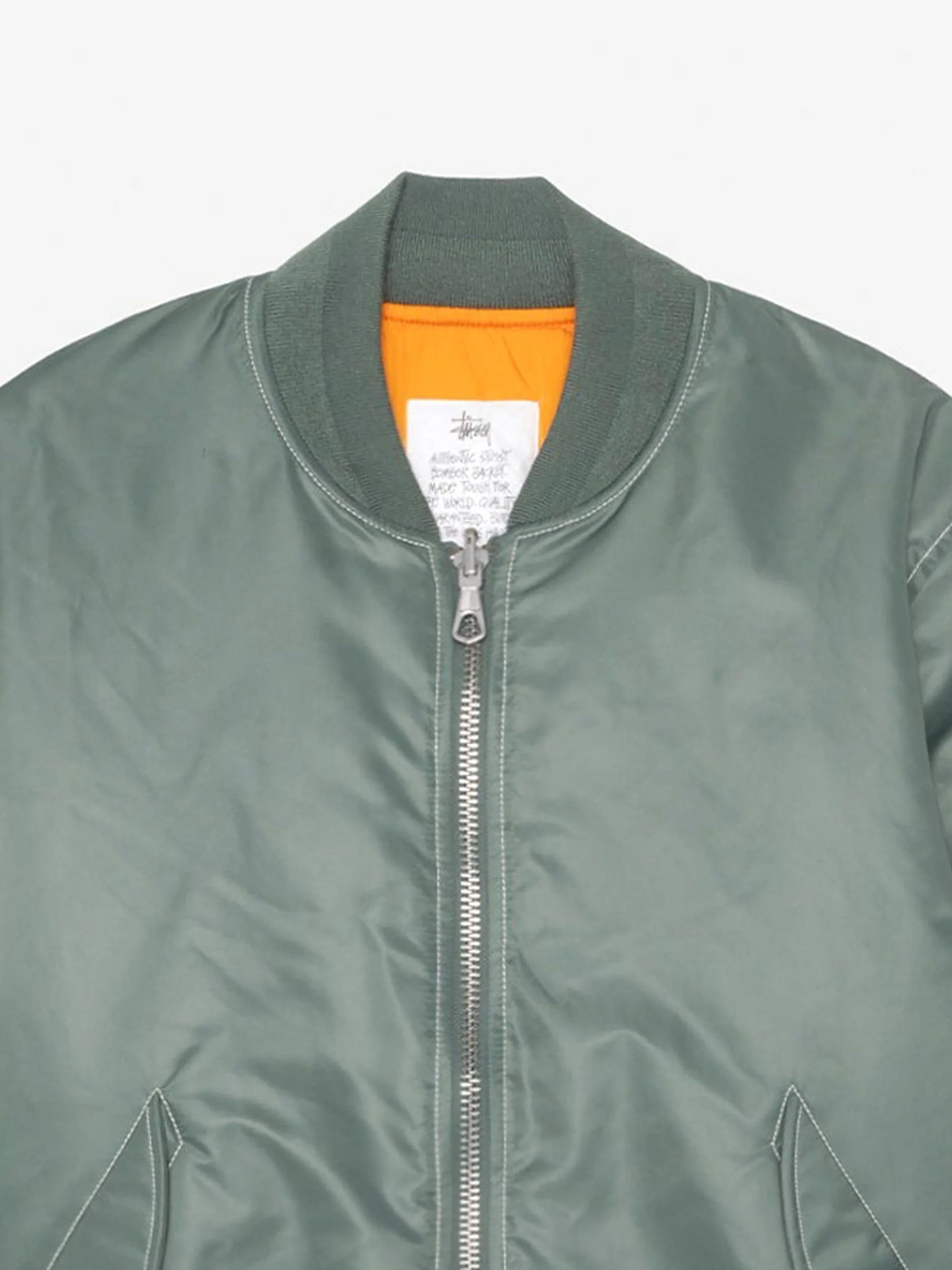 Stussy Built Bomber Jacket - Green - Image 2