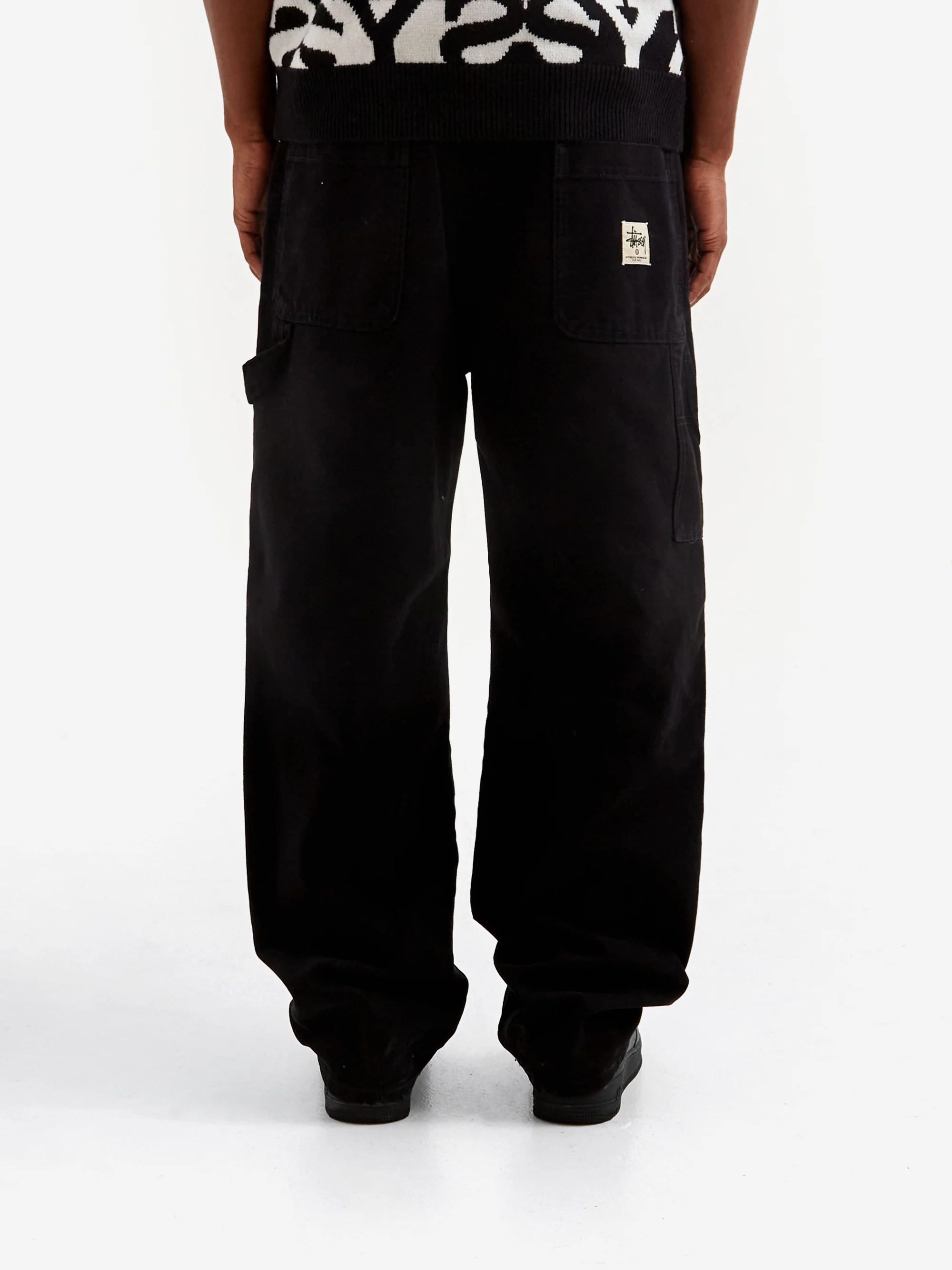 Stussy Canvas Carpenter Pant - Black - Image 6