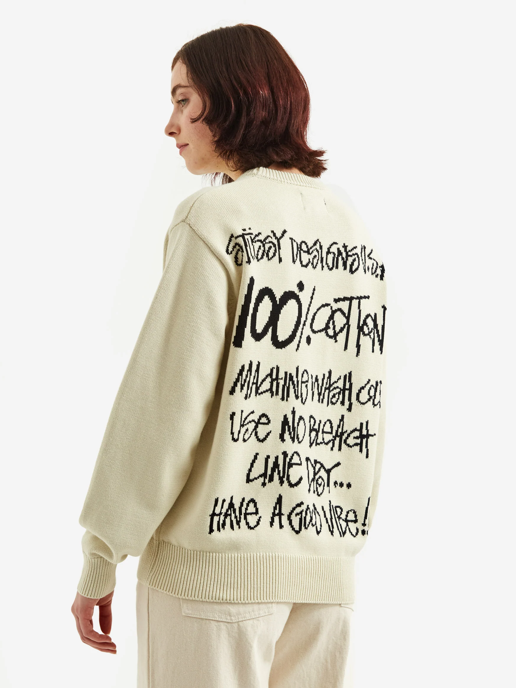 Stussy Care Label Sweater W - Natural - Image 4