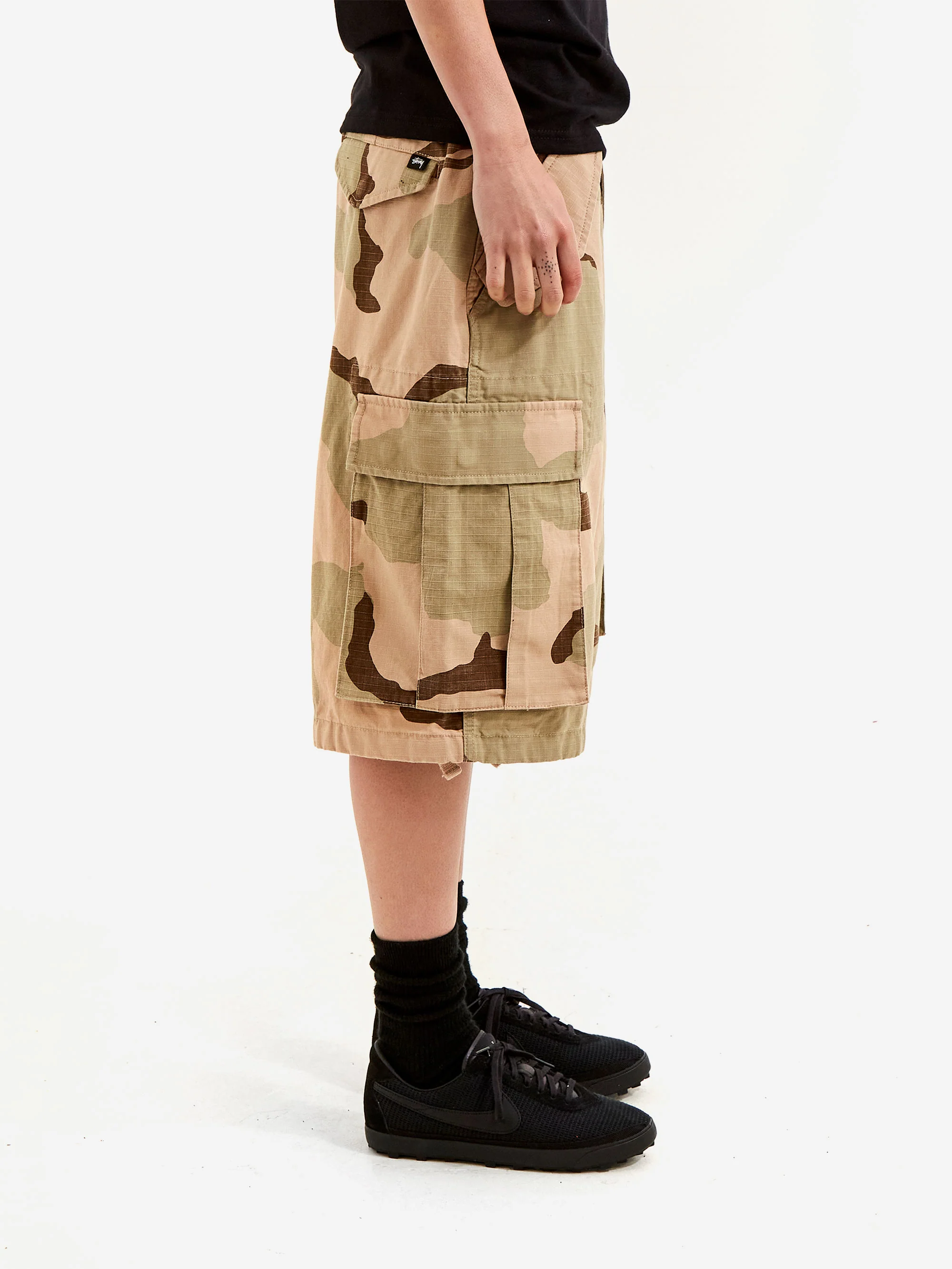 Stussy Cargo Short Ripstop W - Sand Camo - Image 3
