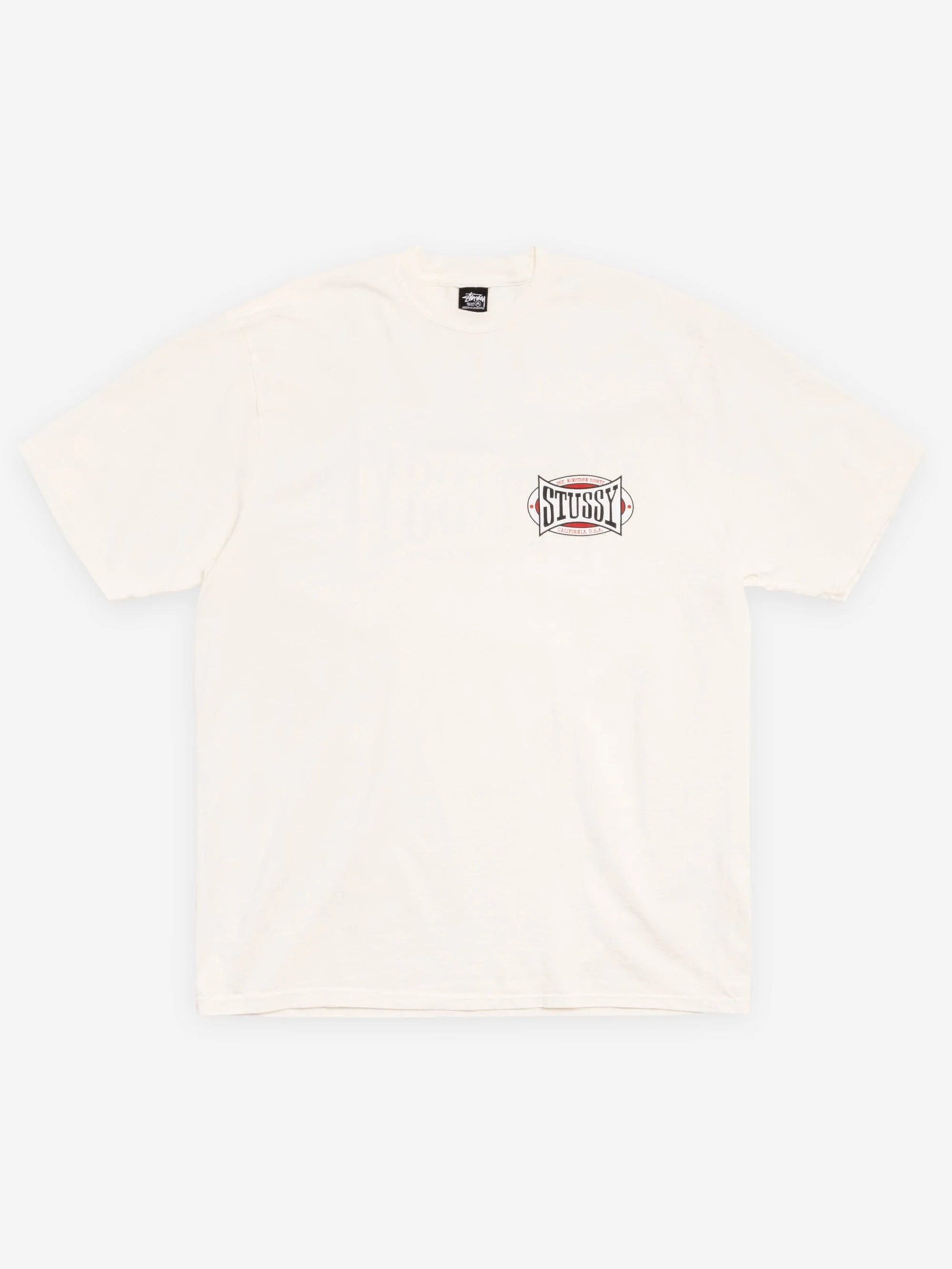 Stussy Champion Oval Pigment Dyed Tee - Natural