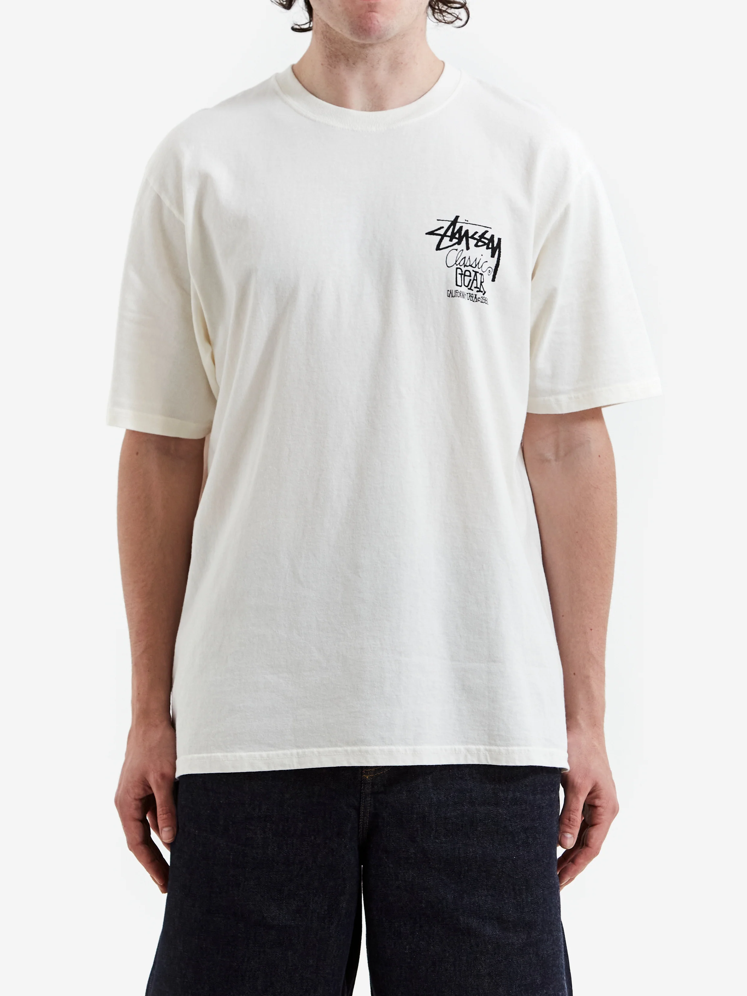 Stussy Classic Gear Pigment Dyed Tee - Natural - Image 2