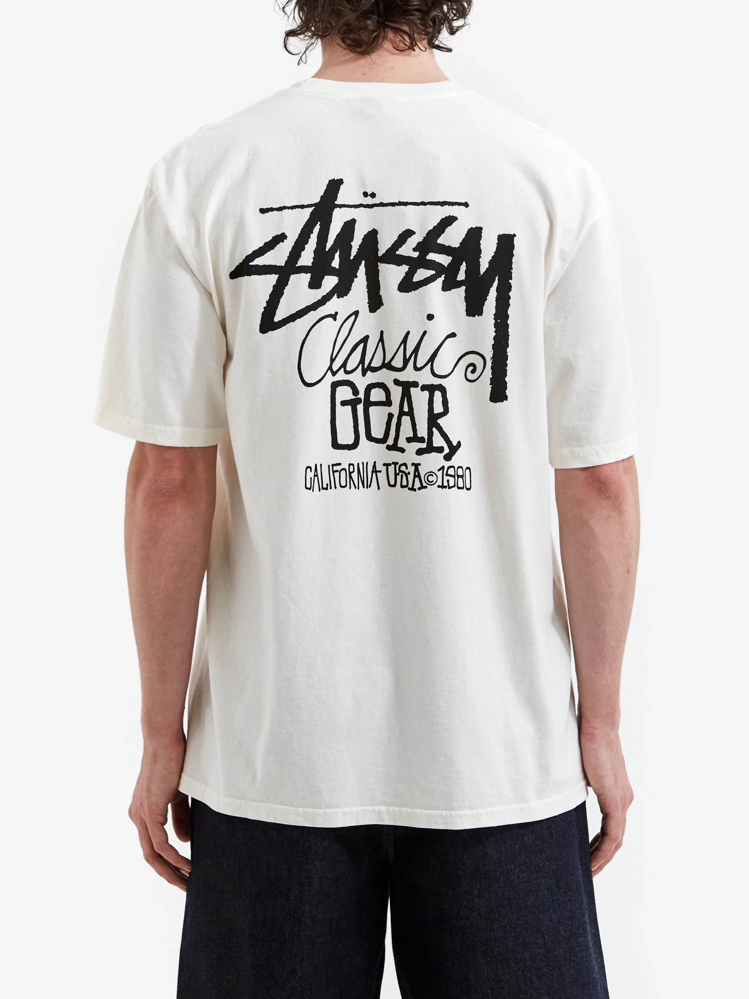 Stussy Classic Gear Pigment Dyed Tee - Natural - Image 5