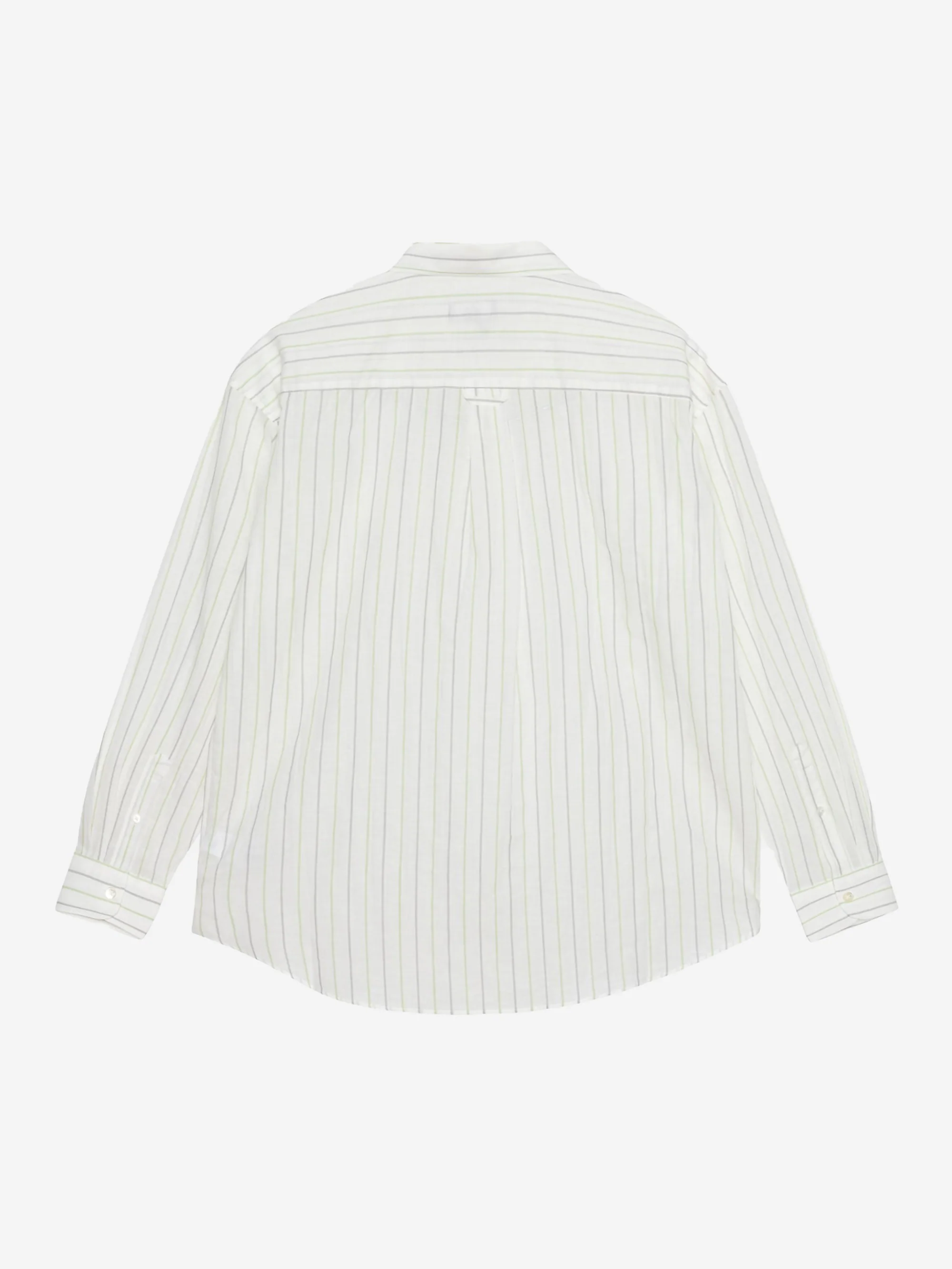 Stussy Classic Long Sleeve Stripe Shirt - White - Image 3