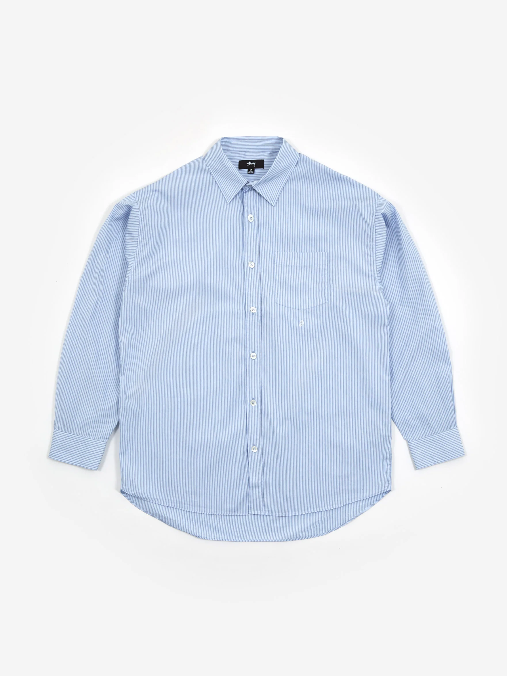 Stussy Classic Stripe Shirt - Blue Stripe